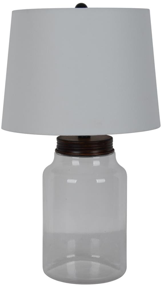 Clear Rotary Socket Table Lamp, Table Lamp Fillable