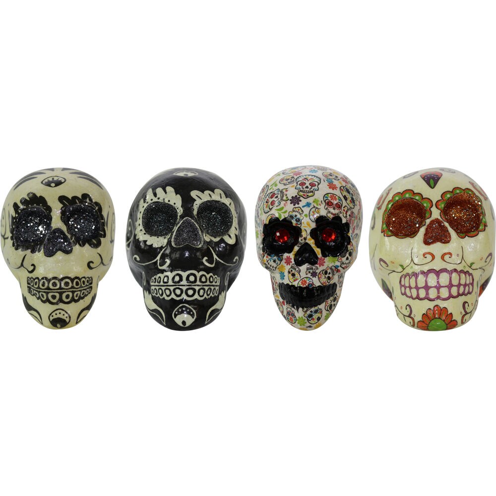 Celebrations Skull Mirror Halloween Decor for sale online pack of 4 
