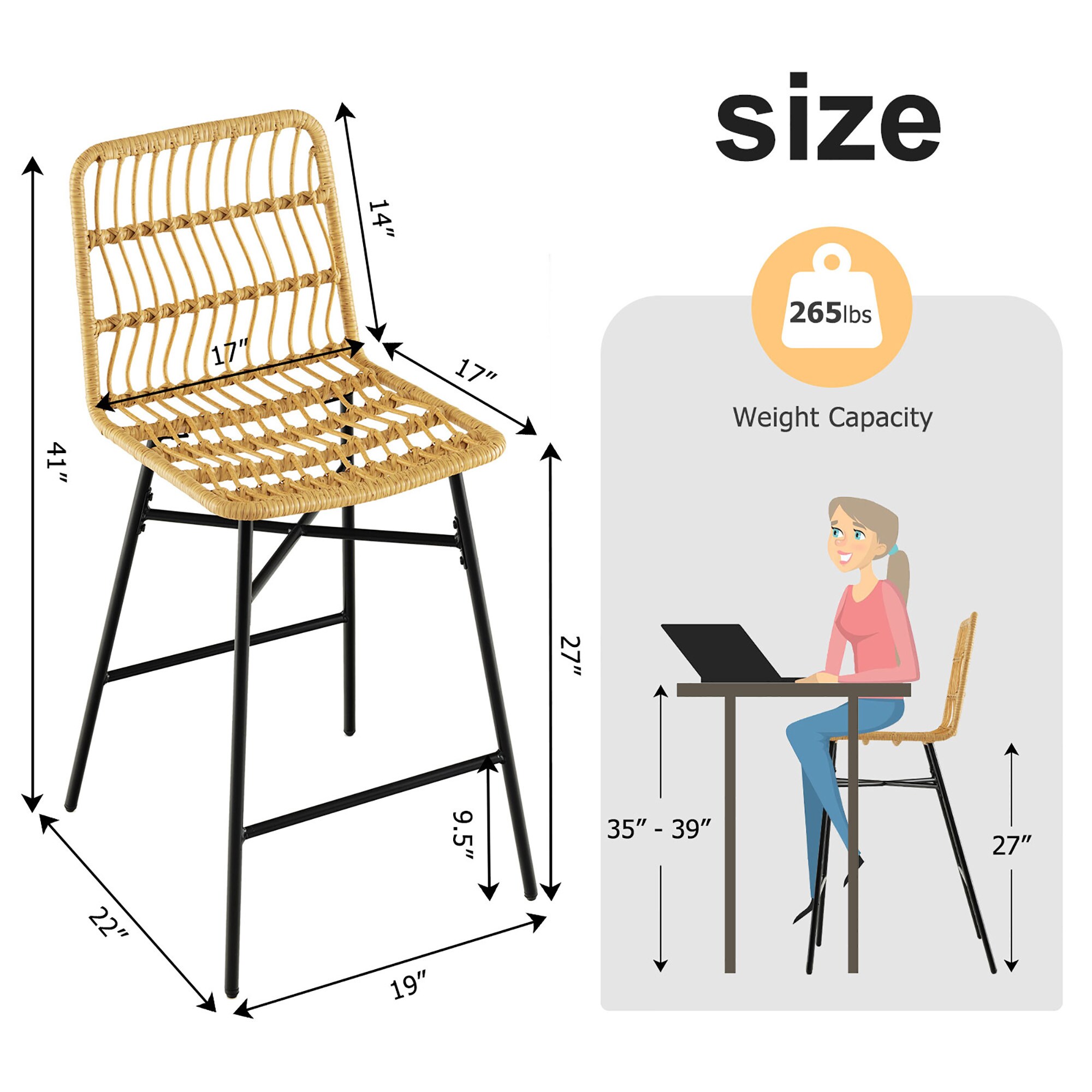 Goplus LWS00331 stools - View #2