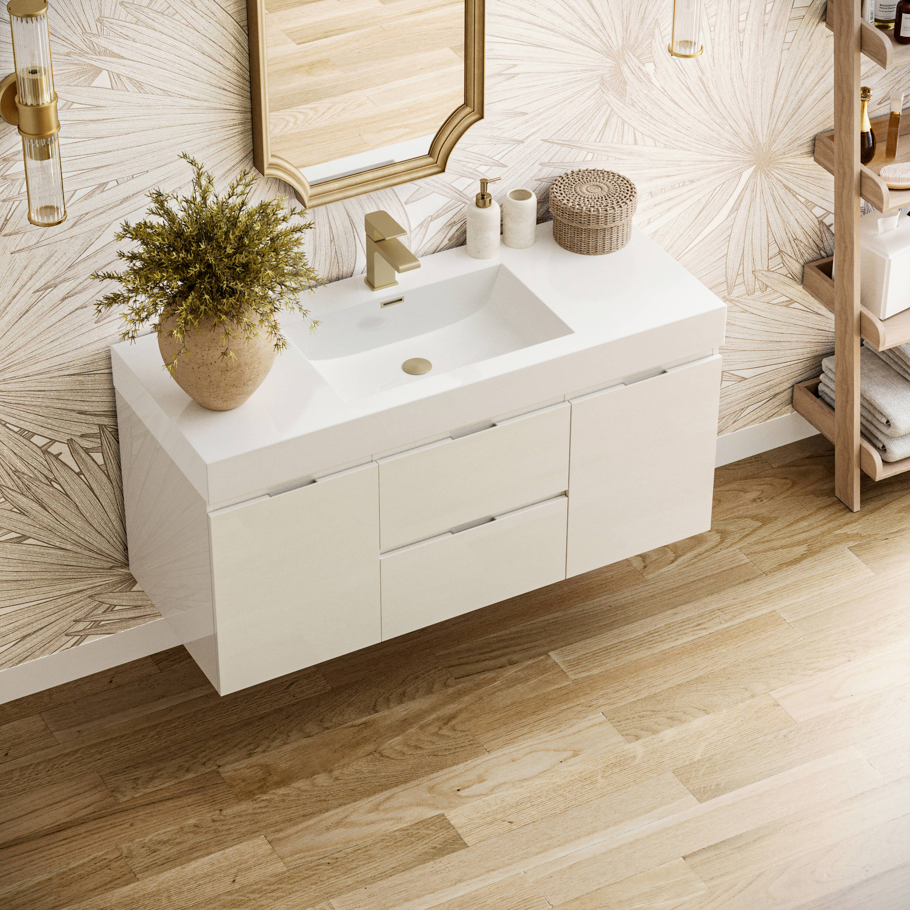 Fresca FCB8348WH-I Bath-Vanity-Combo - View #4