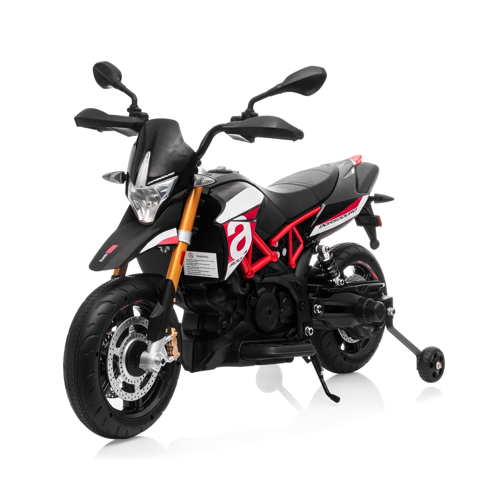 Garvee Kids Electric Ride On Motorcycle Aprilia Licensed Toy With Slow ...