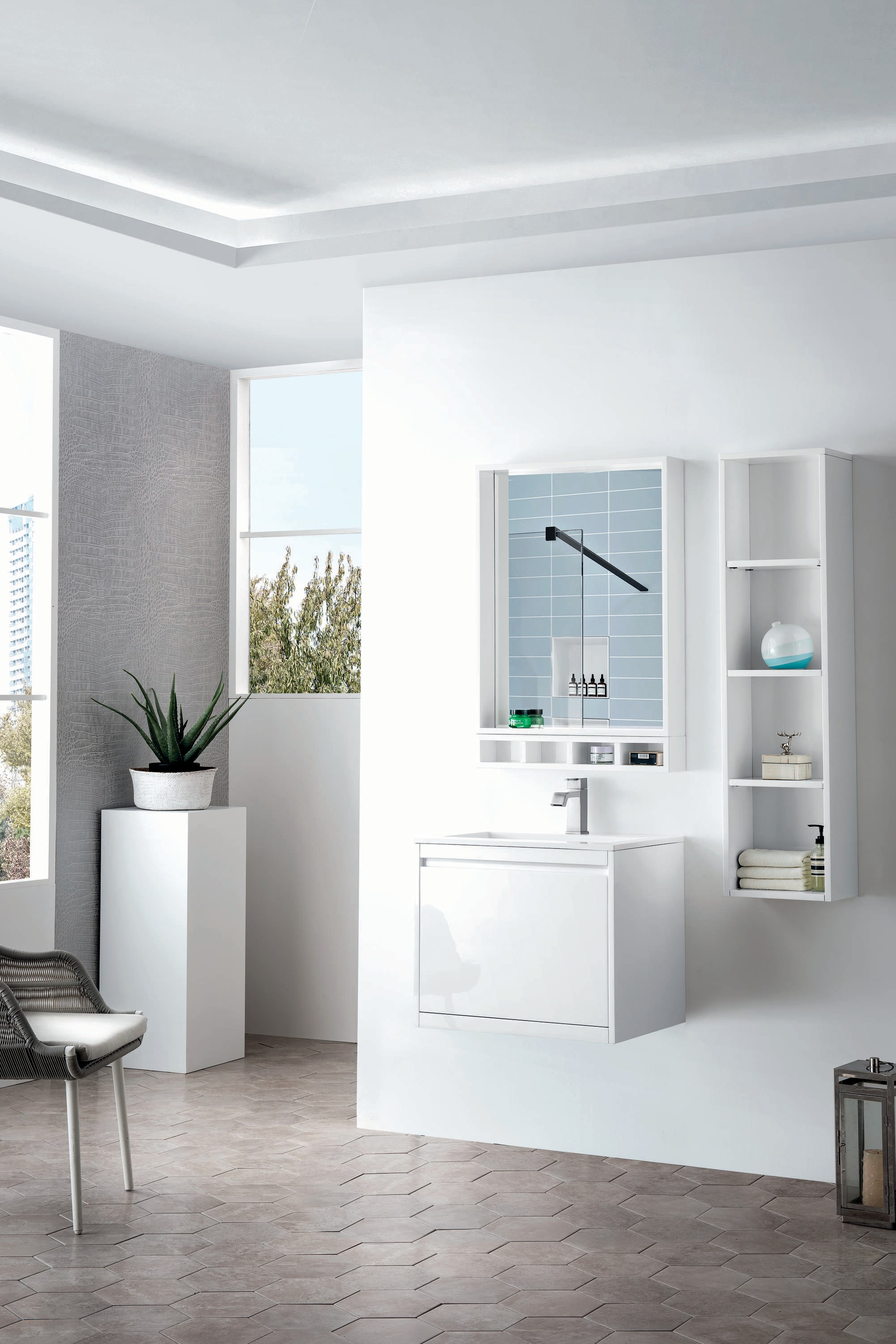 James Martin Vanities 805-V23.6-GW-GW Bath-Vanity-Combo - View #3