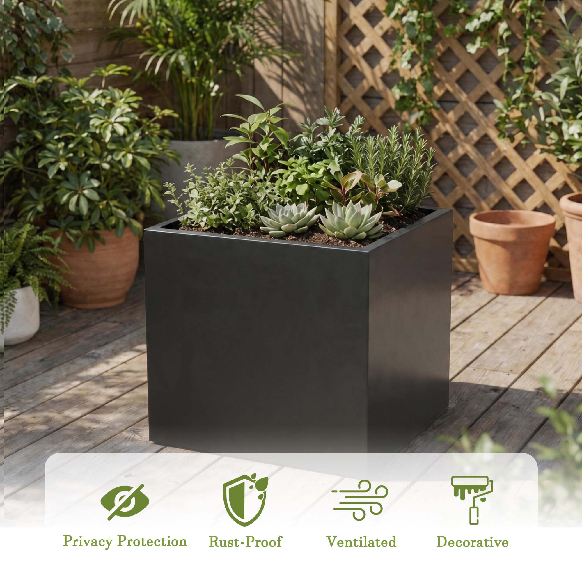Dreamsidea LS-OB1001-DARK GRAY Raised-Planter-Boxes - View #10