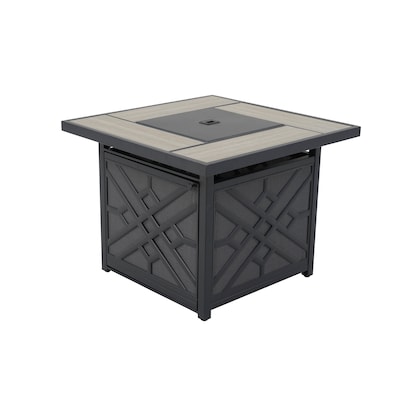 Gas Fire Pits Department At, Wilson & Fisher Shadow Creek Stone Top Fire Pit Table