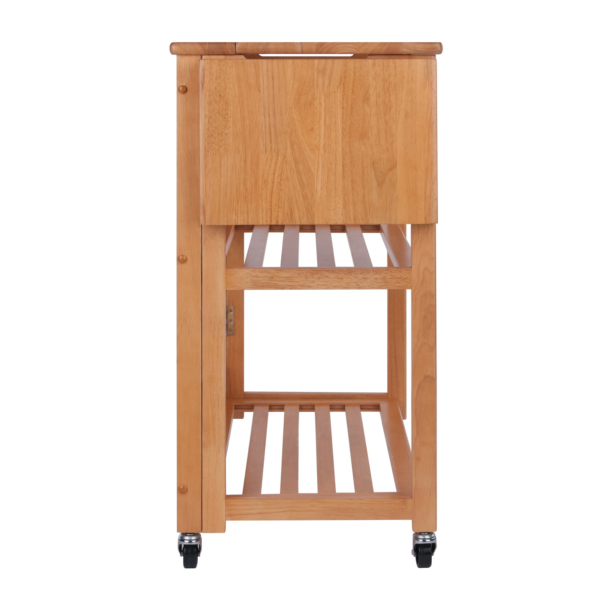 Winsome Wood Wood Base with Wood Top Rolling Kitchen Cart (20.47