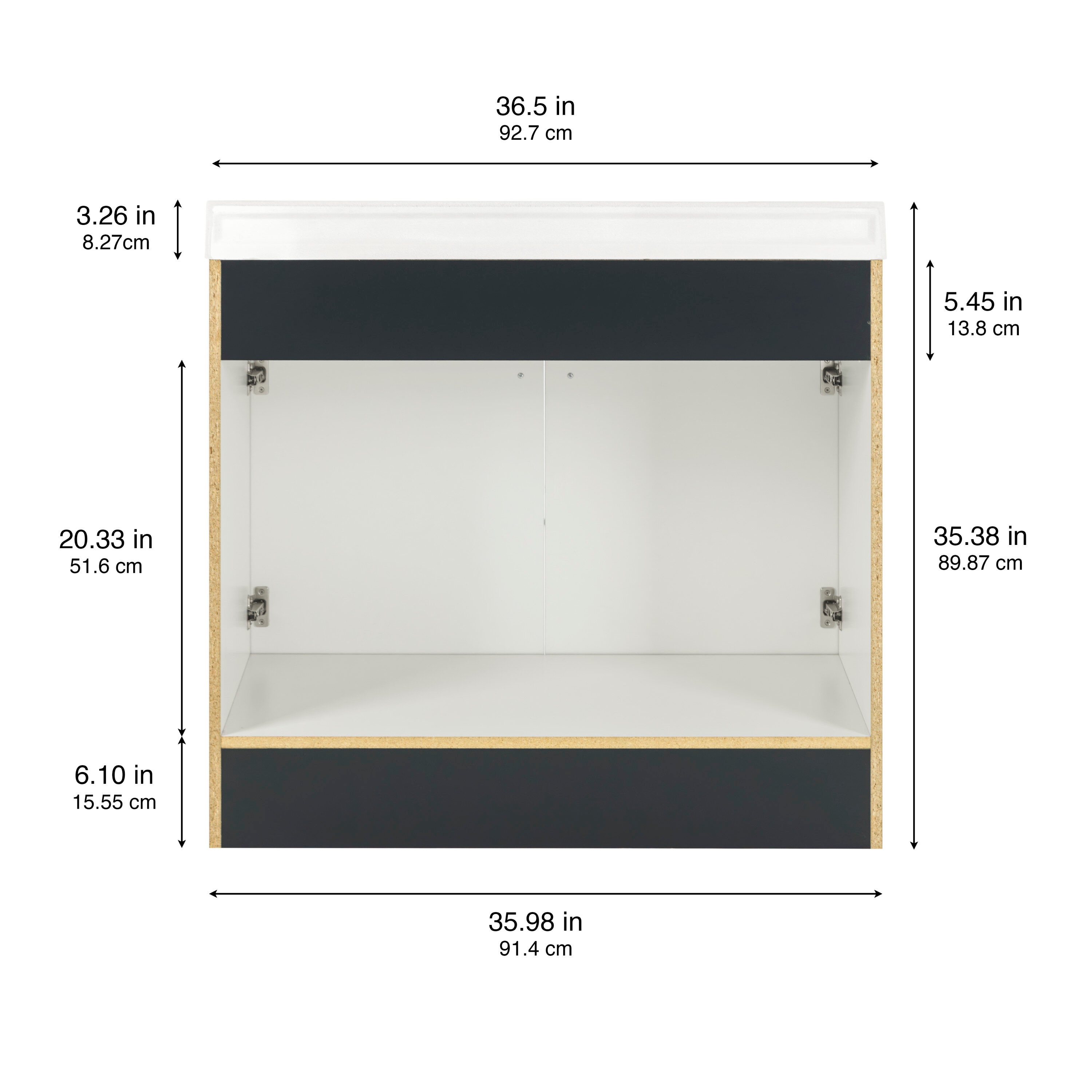 Project Source W022736P2-DB Bath-Vanity-Combo - View #4