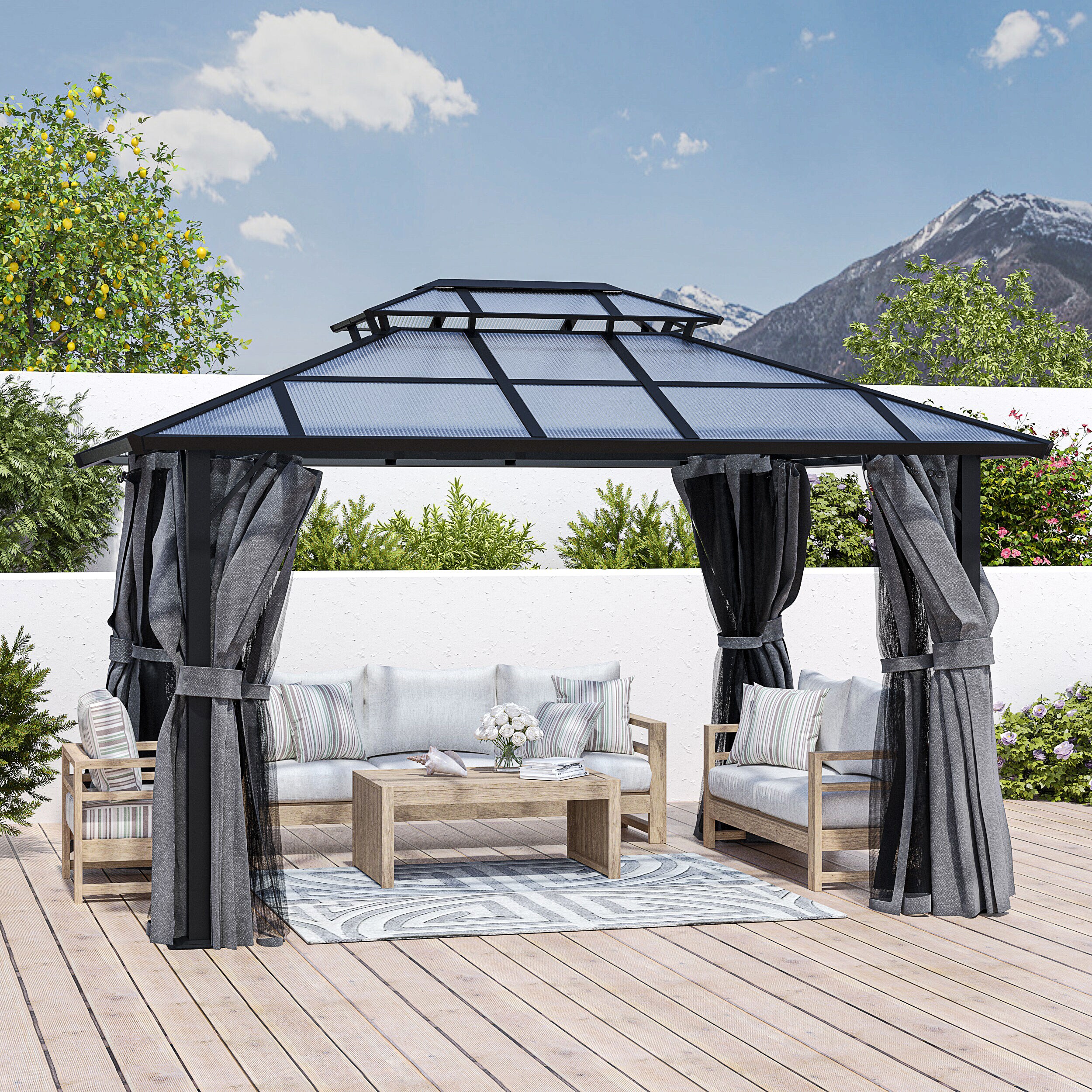  CP-ZPYGS-H-WL2 Wood-Resin-Gazebos - View #7