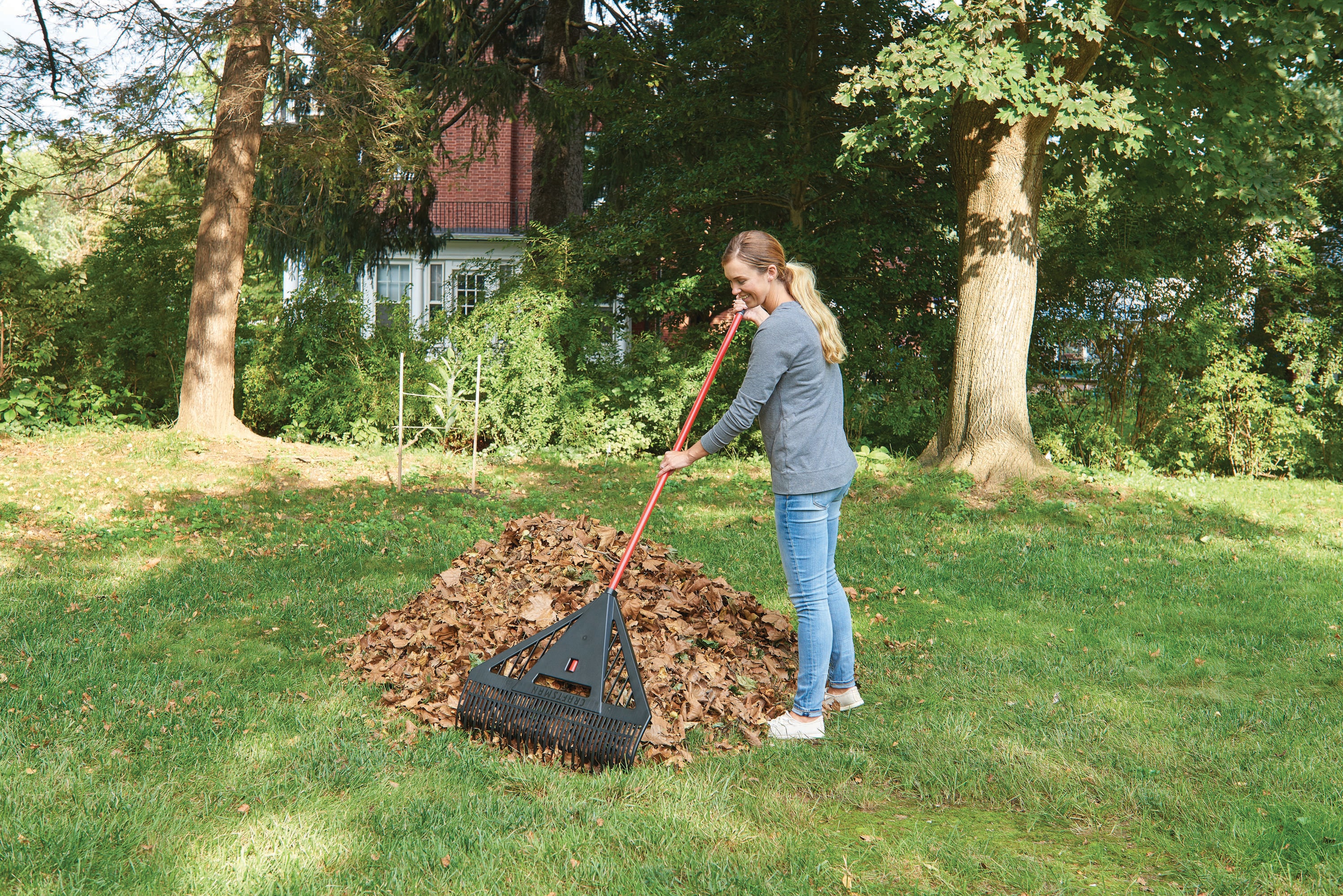 Leaf and Lawn chute to Rake and Fill Bags In One Step with Less Bending  Quickly Clean Yards, Walks and Patios Made in USA 