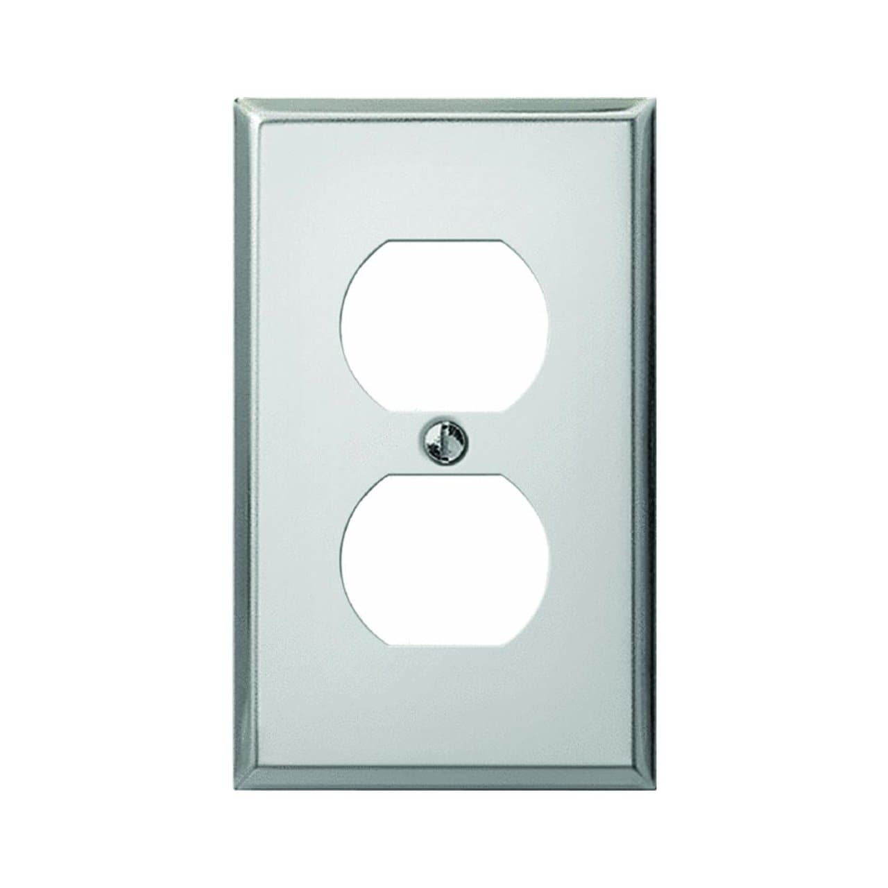 Jackson Deerfield 9CS108 Classic Brite Duplex Receptacle Wall Plate Chrome Finish #9CS108-2A9C