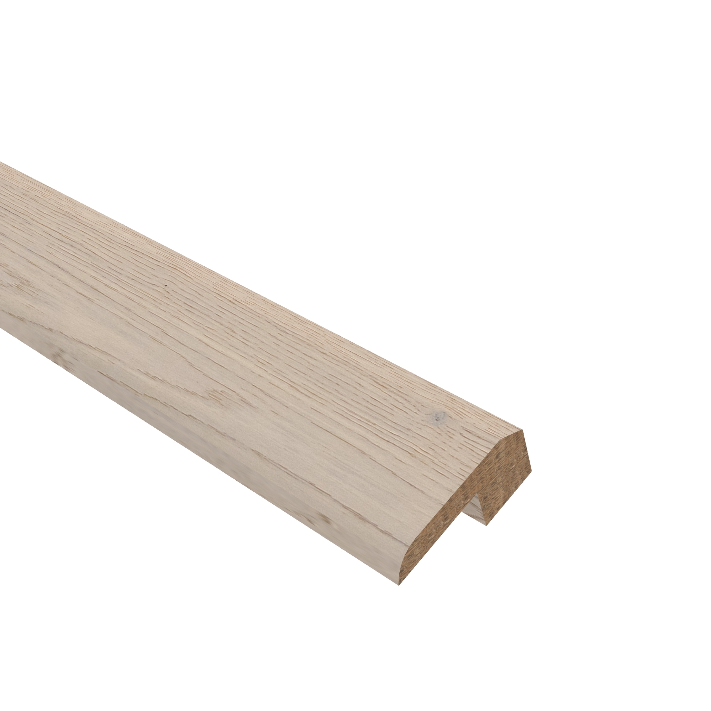 CALI 7601000218 Barrel Beach Town Blanc 0.75-in T x 1.54-in W x 74.8-in L Wood Threshold