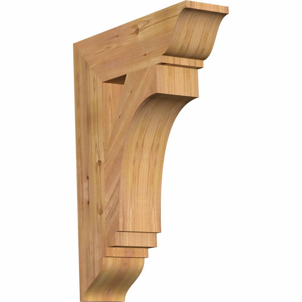 Ekena Millwork BKT06X22X30IMP01SWR Imperial traditional smooth 5-1/2-in x 22-in x 30-in Western red cedar Brown Wood Standard bracket