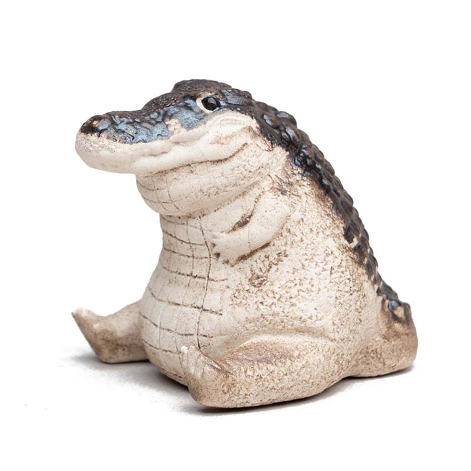 Phewnyzo Baby Alligator Garden Statue Resin Animal Figurine Indoor ...