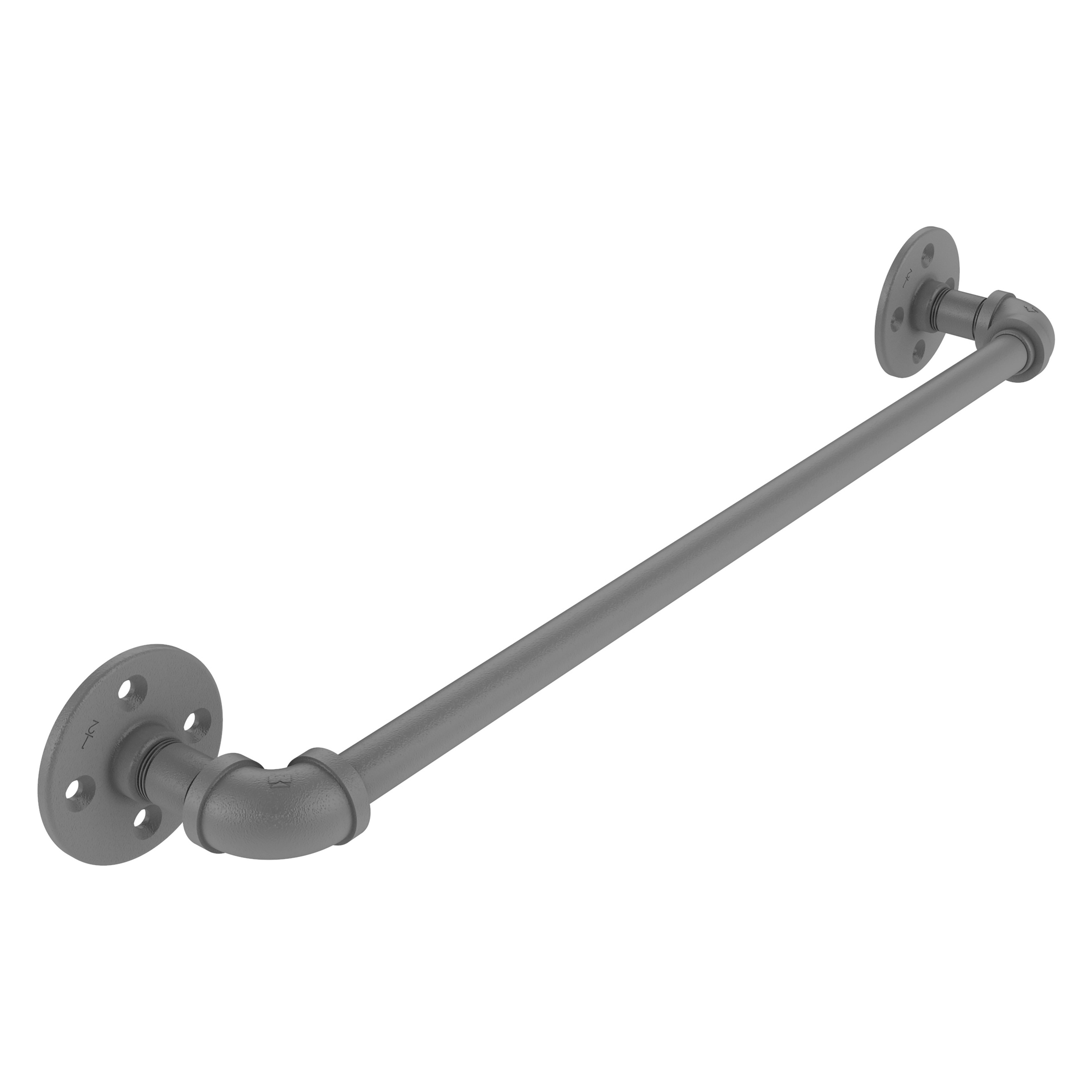 Allied Brass P-200-36-TB-GYM Pipeline 36-in Matte Gray Wall mount Single Towel Bar