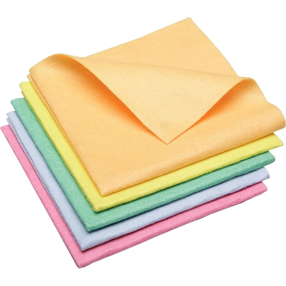 National Industries For the Blind Synthetic Shammy Surface Cloths - 15in x  15in - Assorted Colors - Absorbent & Non-abrasive - Made in USA - 5/Pack -  Cleaning Cloths in the Cleaning