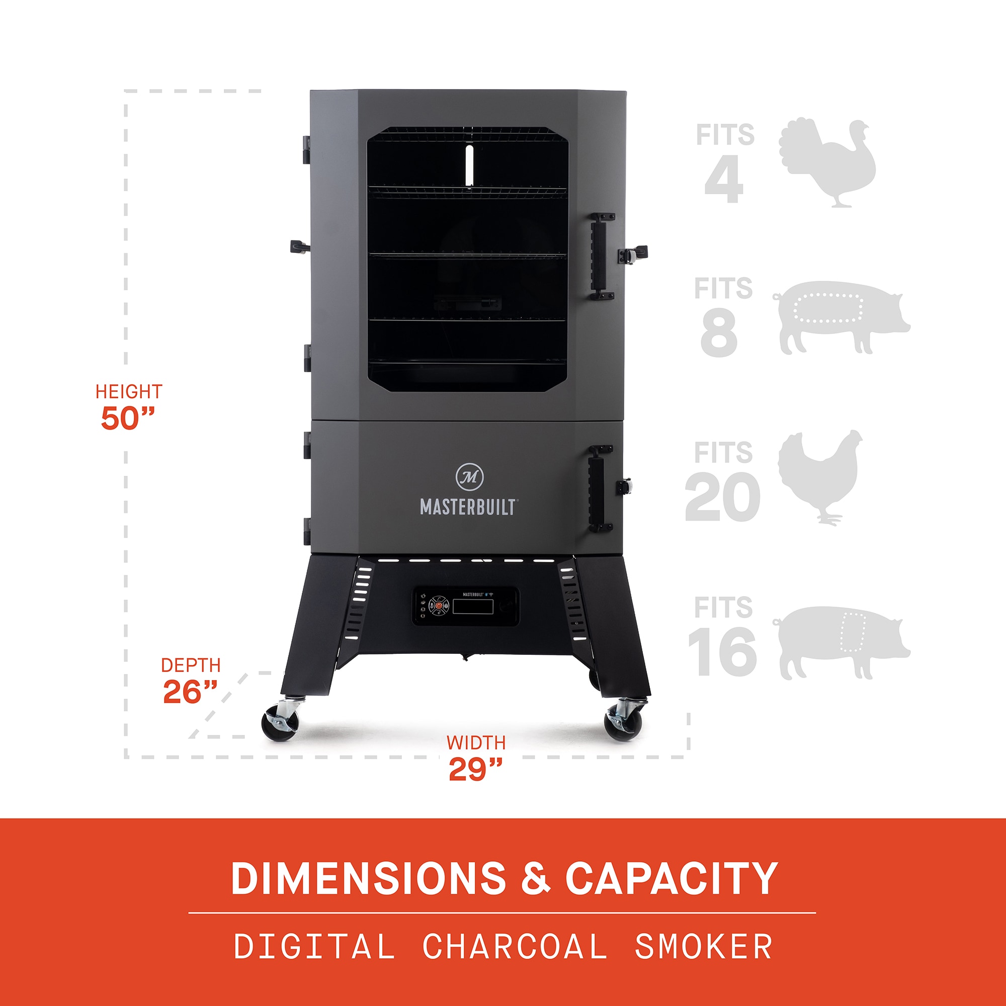 Charcoal Companion CC4132 KitchenQue Indoor Electric/Stovetop Smoker