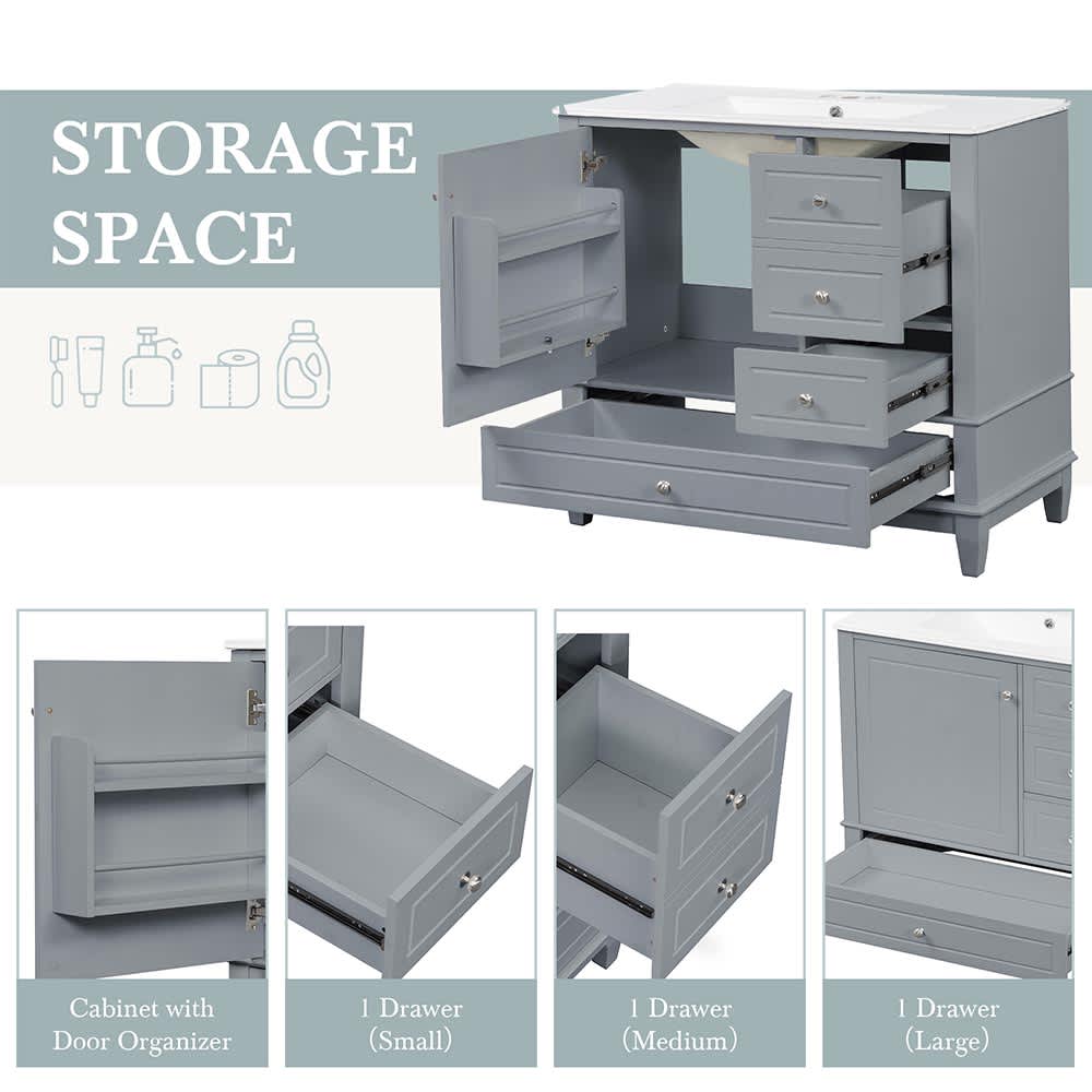 JUJABU ZJBATHROOMVAN-8 Bath-Vanity-Combo - View #6