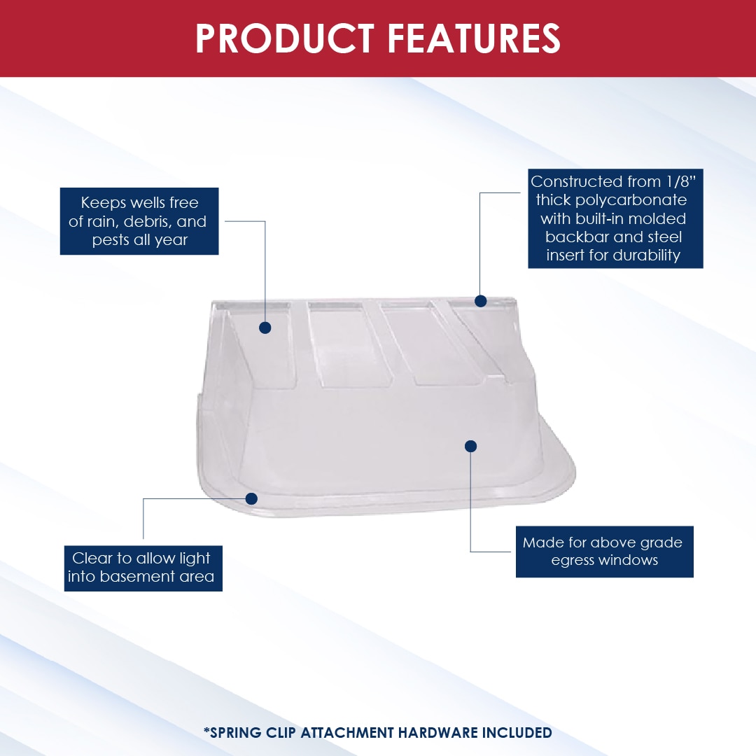 SHAPE PRODUCTS 5338DOME Area-Wall-And-Window-Well-Covers - View #3