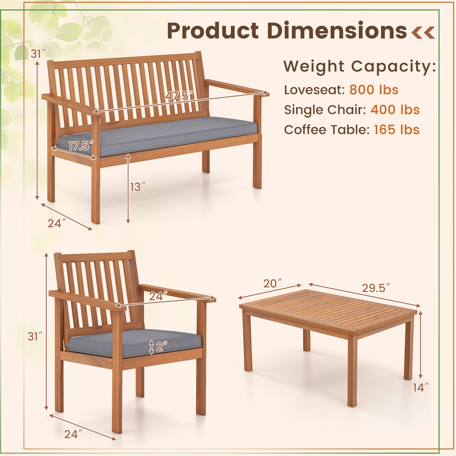 Slickblue D-CO-RG39027WH Patio-Conversation-Sets - View #5