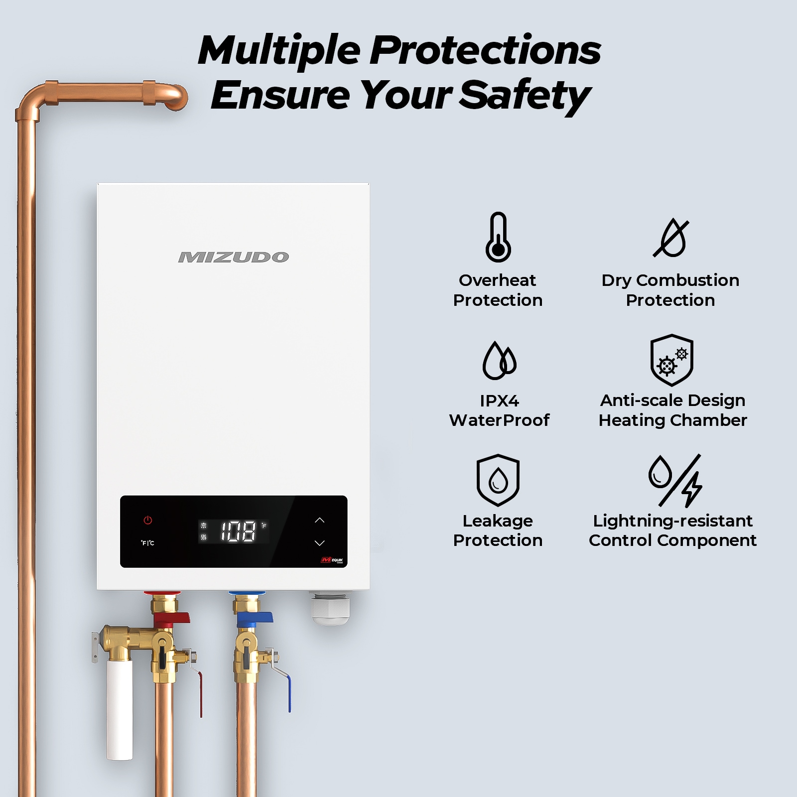 Mizudo ET011A0W Gas-Water-Heaters - View #6