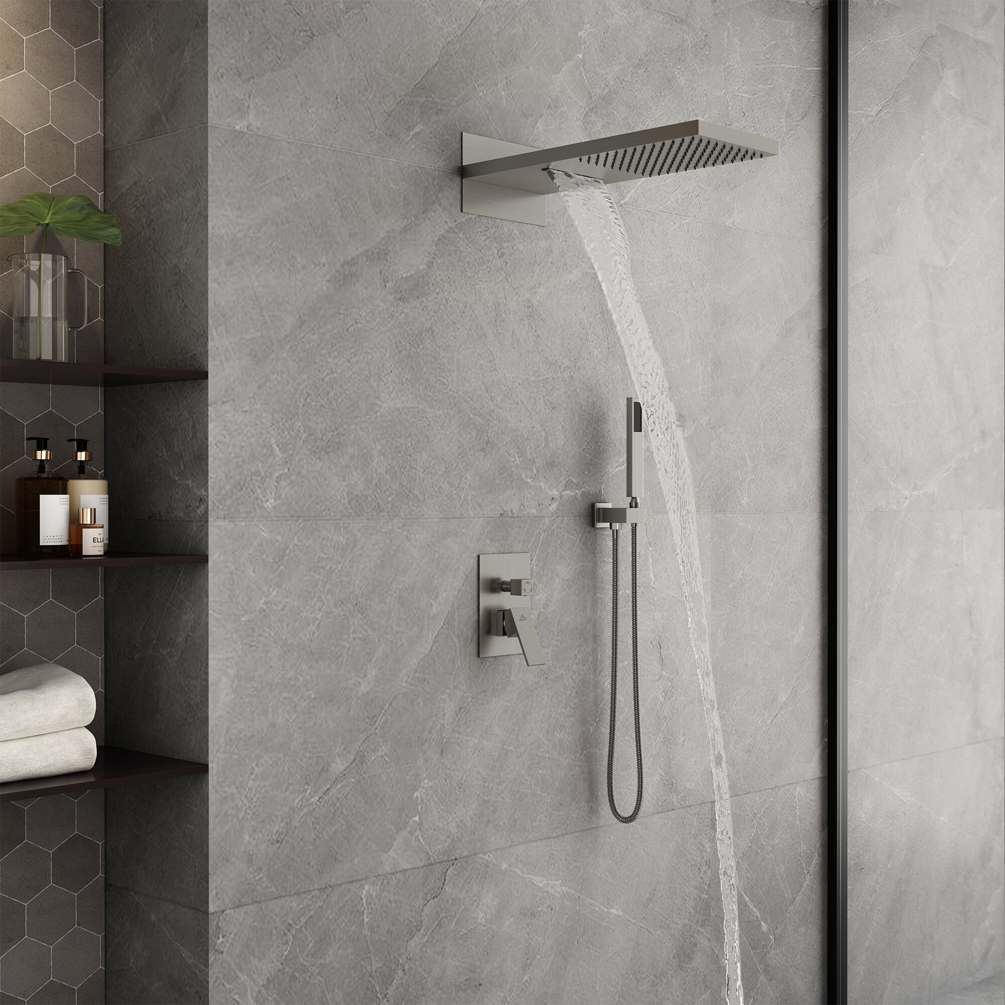 CASAINC M6630-A-22-BN Showerhead-Bar-Panels - View #4