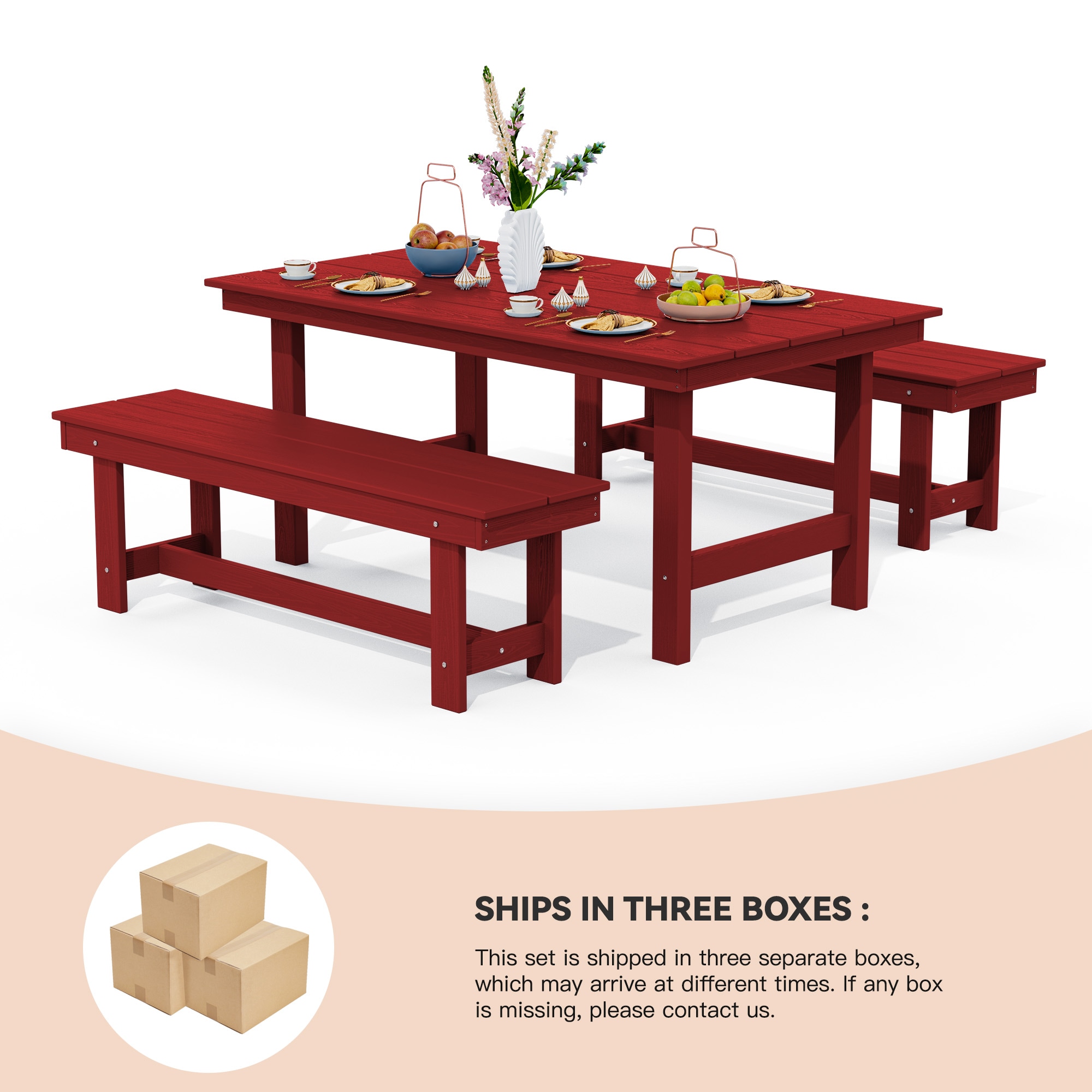 JEAREY PECZD3JT-RD Patio-Dining-Sets - View #6