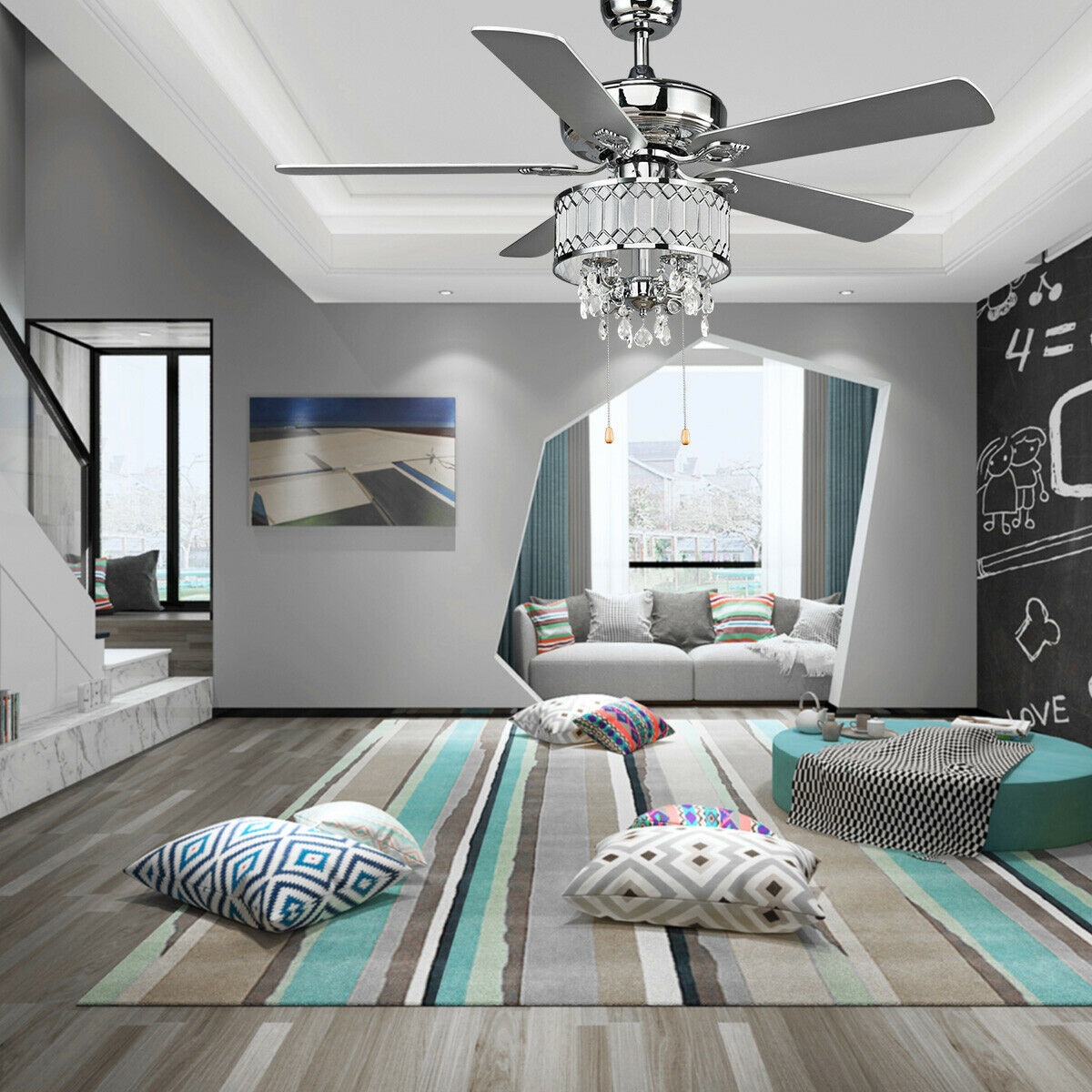 WELLFOR DZJ24375SL Ceiling-Fans - View #9