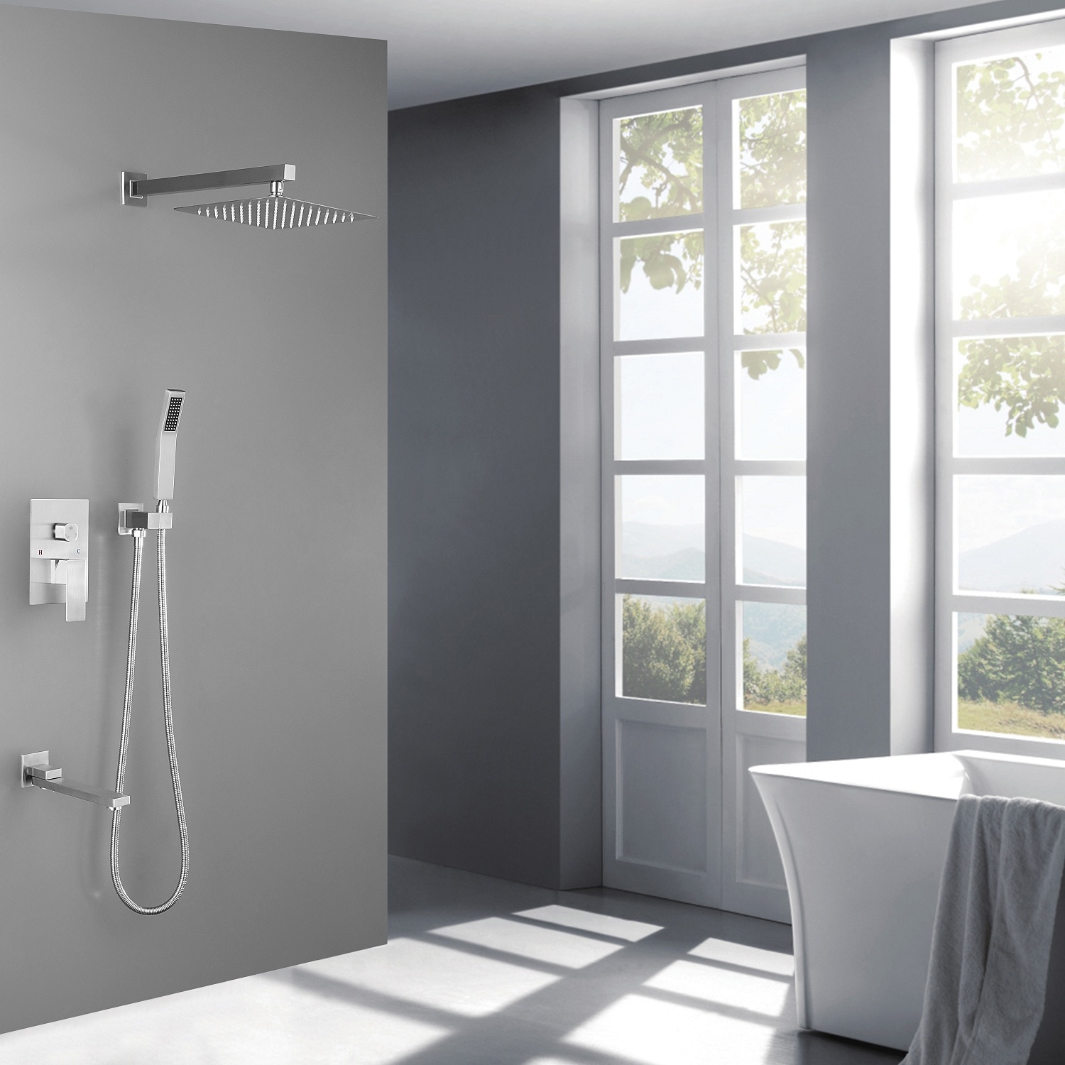 WELLFOR DTG-203S10BN Tub-Shower-Faucets - View #4