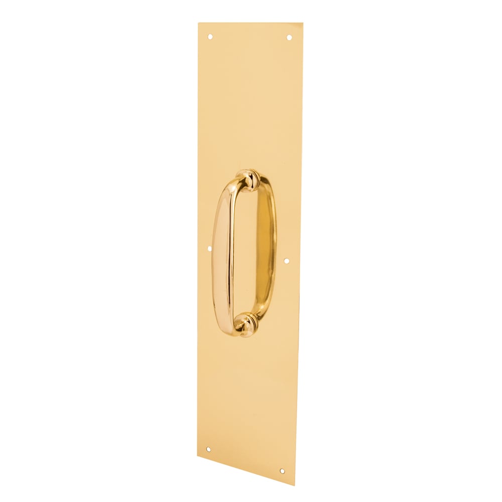 Prime-Line J 4578 4-in W x 16-in H Brass Pull plate