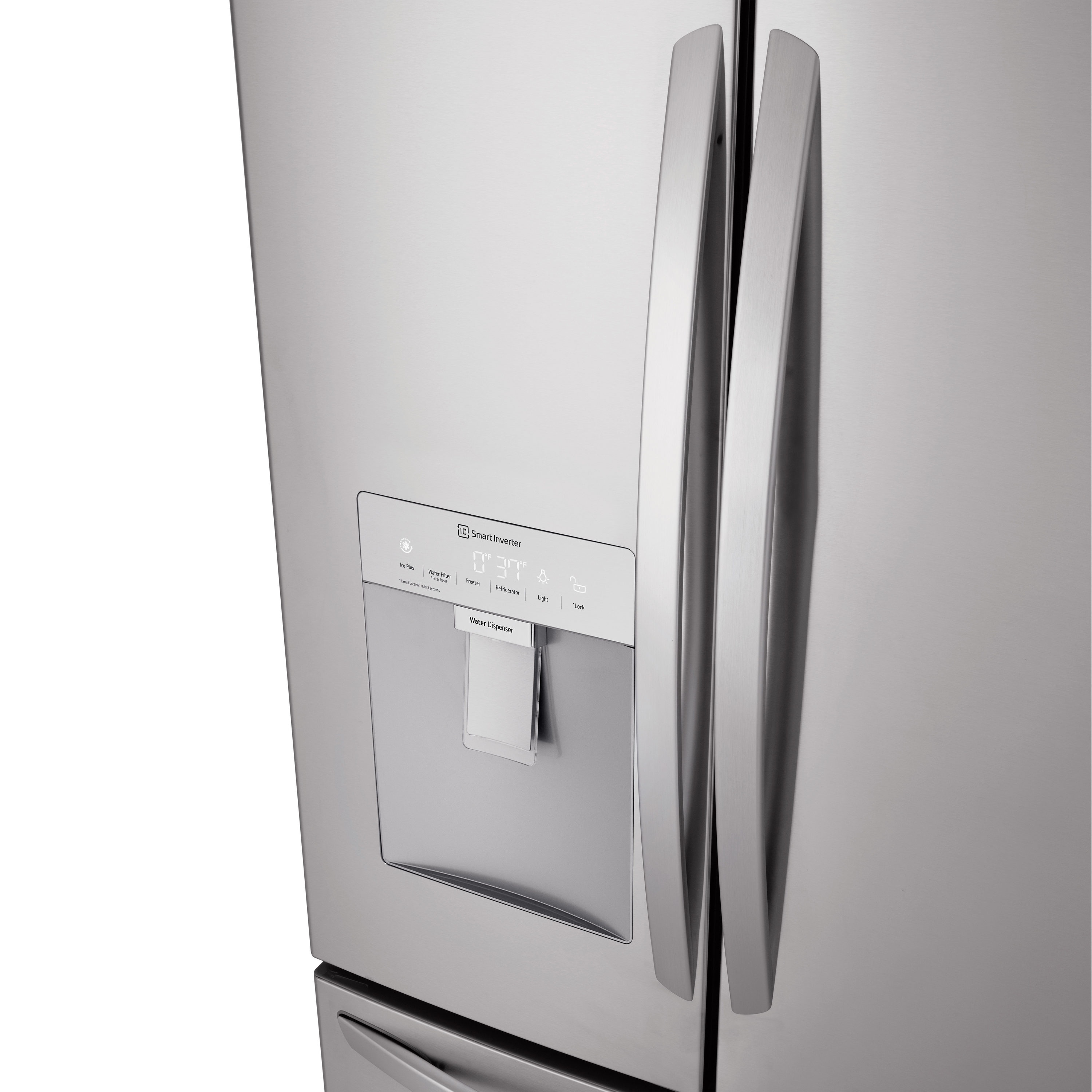 LRFWS2906VLG Appliances 29 cu ft. French Door Refrigerator with Slim Design  Water Dispenser PRINTPROOF(TM) STAINLESS STEEL - Westco Home Furnishings