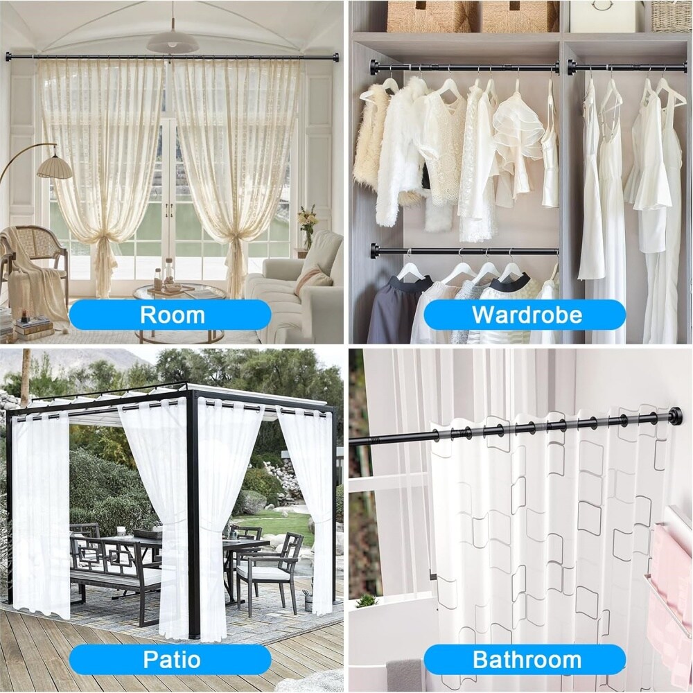 DYHOME SCR06-2-BK Shower-Rods - View #4