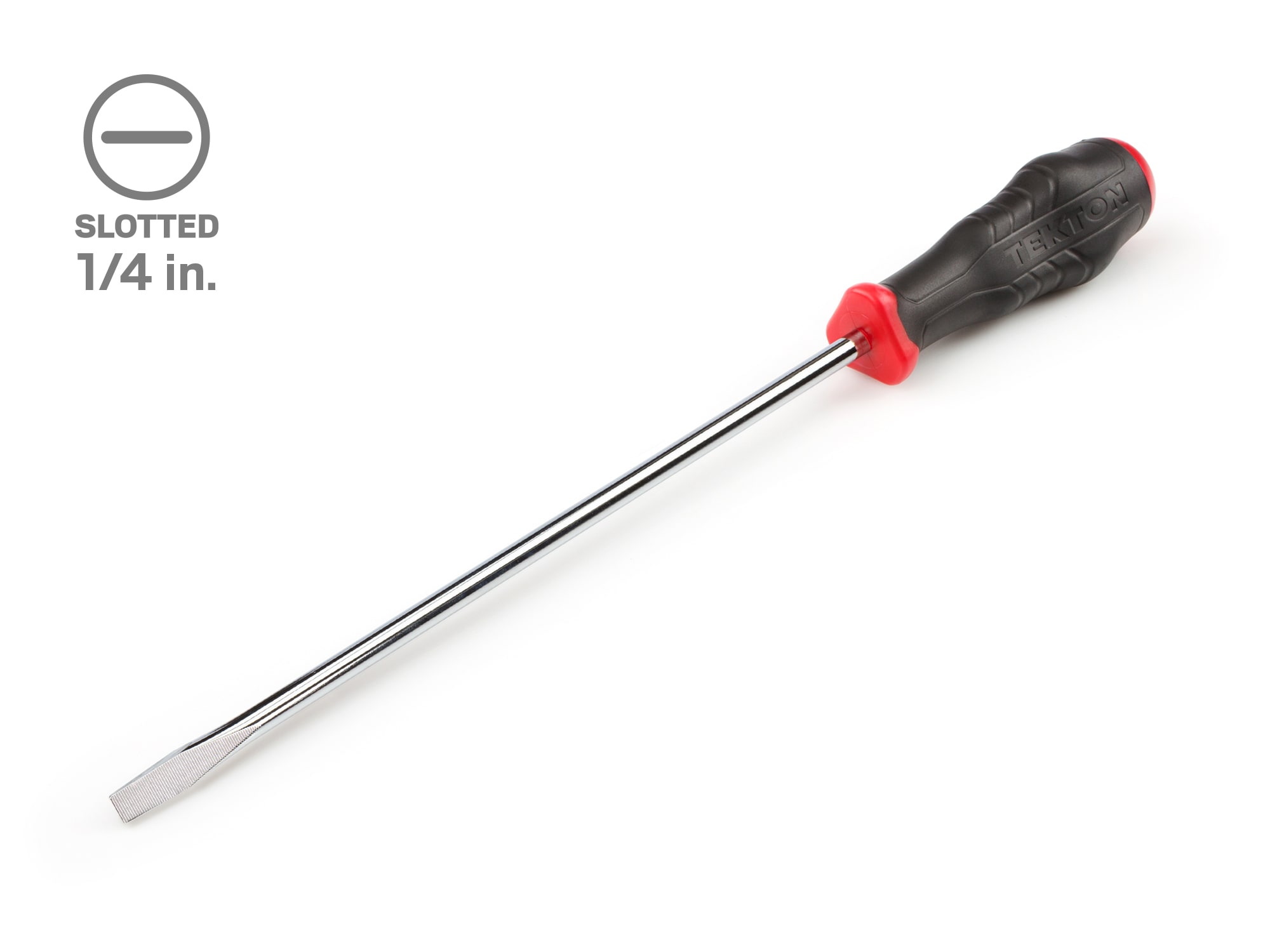 TEKTON DHS34250 Long 1/4 In High Torque 1/4-in 8-in Slotted Screwdriver
