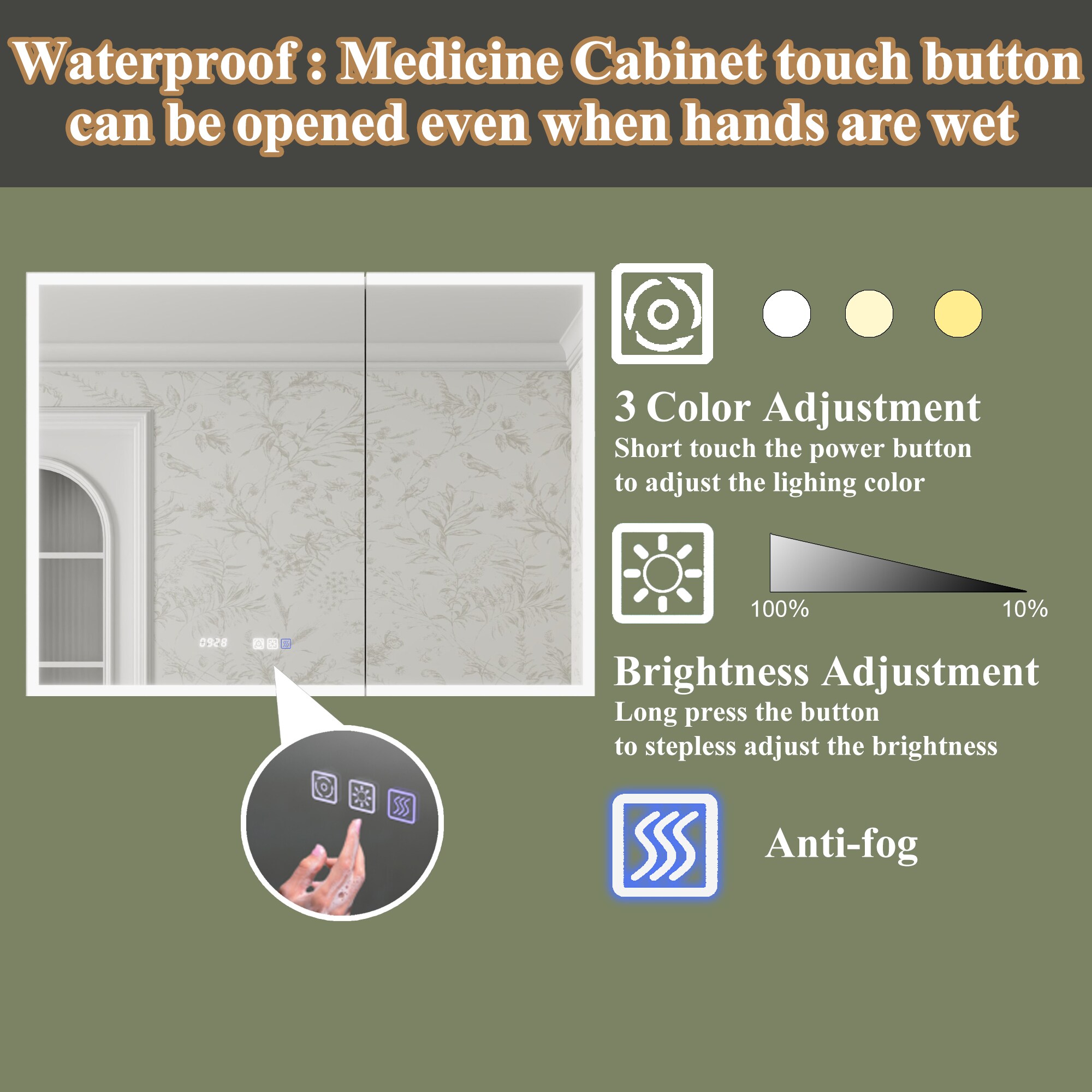 ExBrite EBMC4030V6DX Bathroom-Medicine-Cabinets - View #4