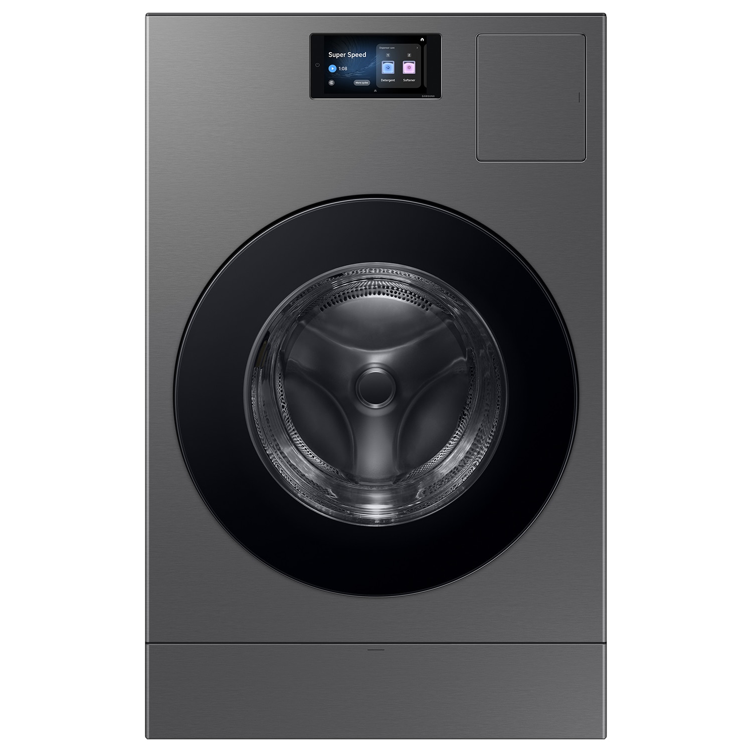 Samsung WD90F53AVS 5.3-cu ft Capacity Dark Steel Vented All-In-One Washer Dryer Combo (ENERGY STAR Certified)
