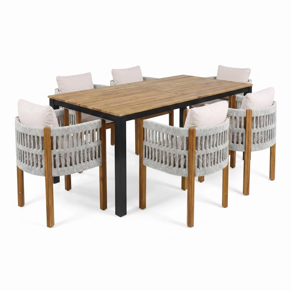 Coolbibila JRIX-SET-BEIGE Patio-Dining-Sets - View #4