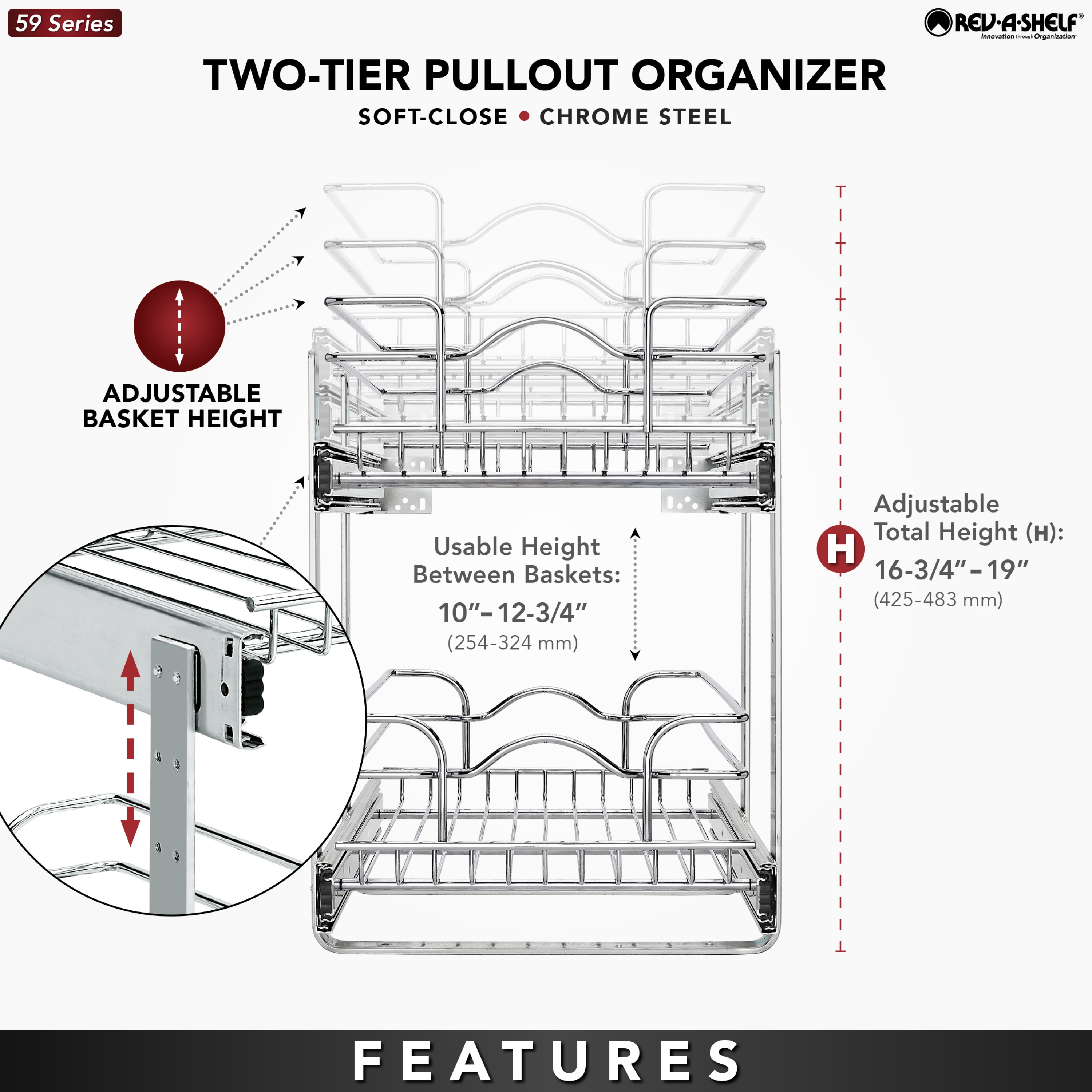 Rev-A-Shelf 59-12SC-2-5 Pull-Out-Cabinet-Baskets - View #9