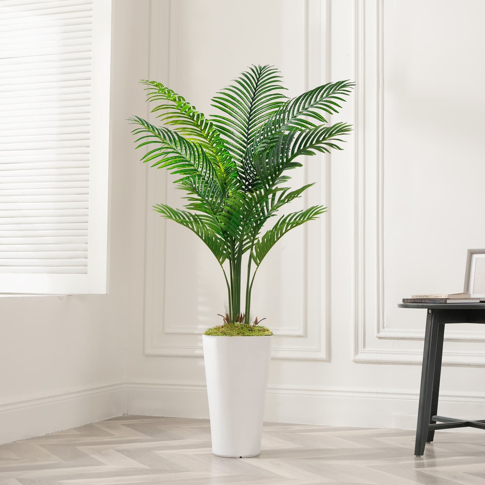 Vitalismo 2Pack 5ft Tall Artificial Palm Tree Potted Fake Green Plant ...