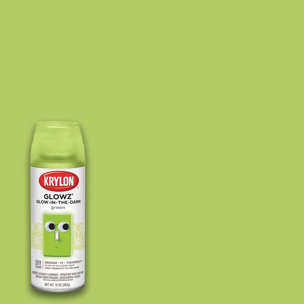 Krylon Specialty Flat Green Glow In The Dark Spray Paint (NET WT. 10-oz) in  the Spray Paint department at