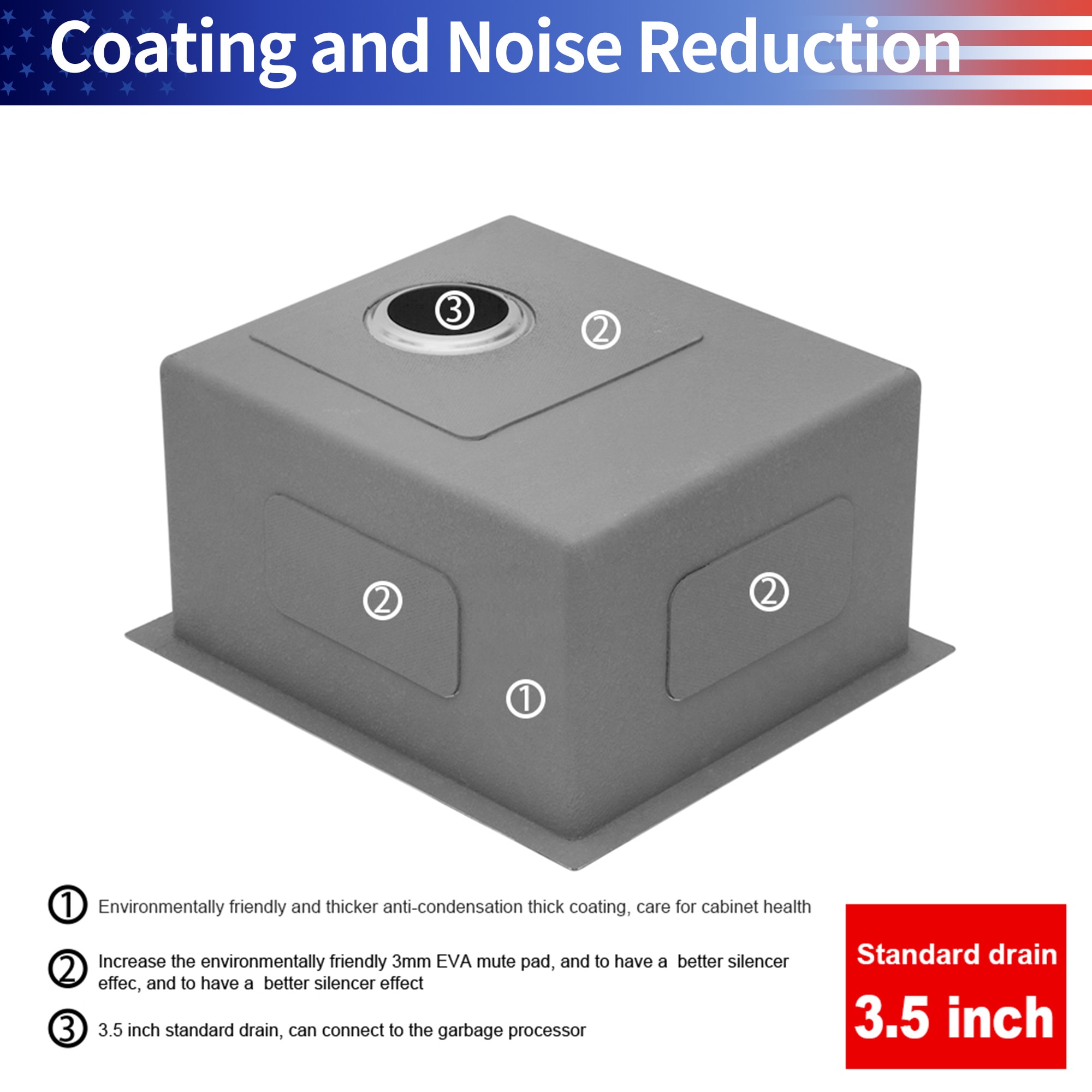 Rainlex RX-SS25-2318 Kitchen-Sinks - View #4