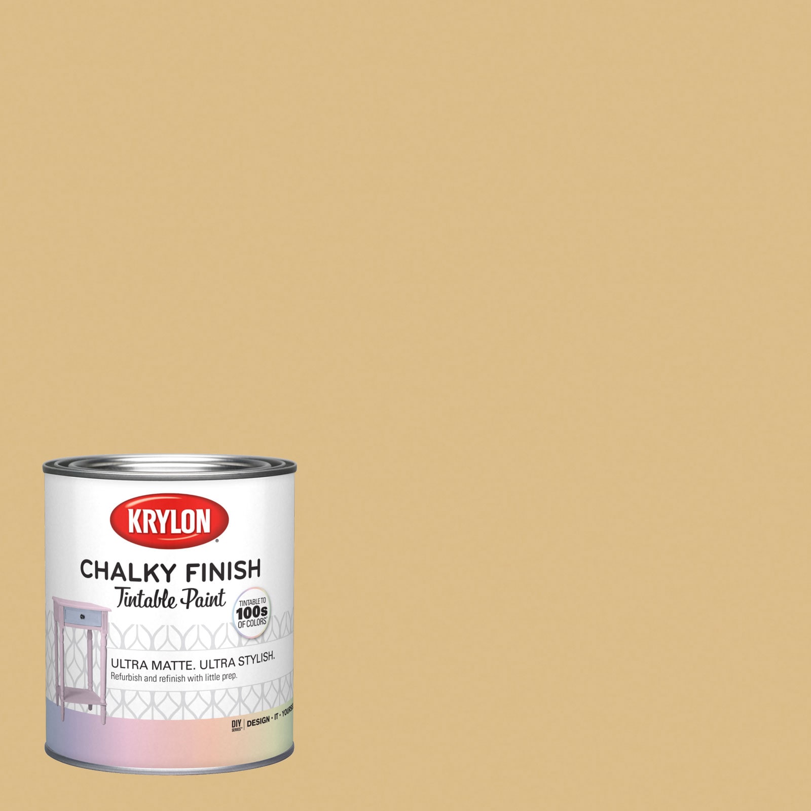 Krylon CI76-1693211 Water-based Fresh Bread Ci76 Chalky Paint (1-quart)
