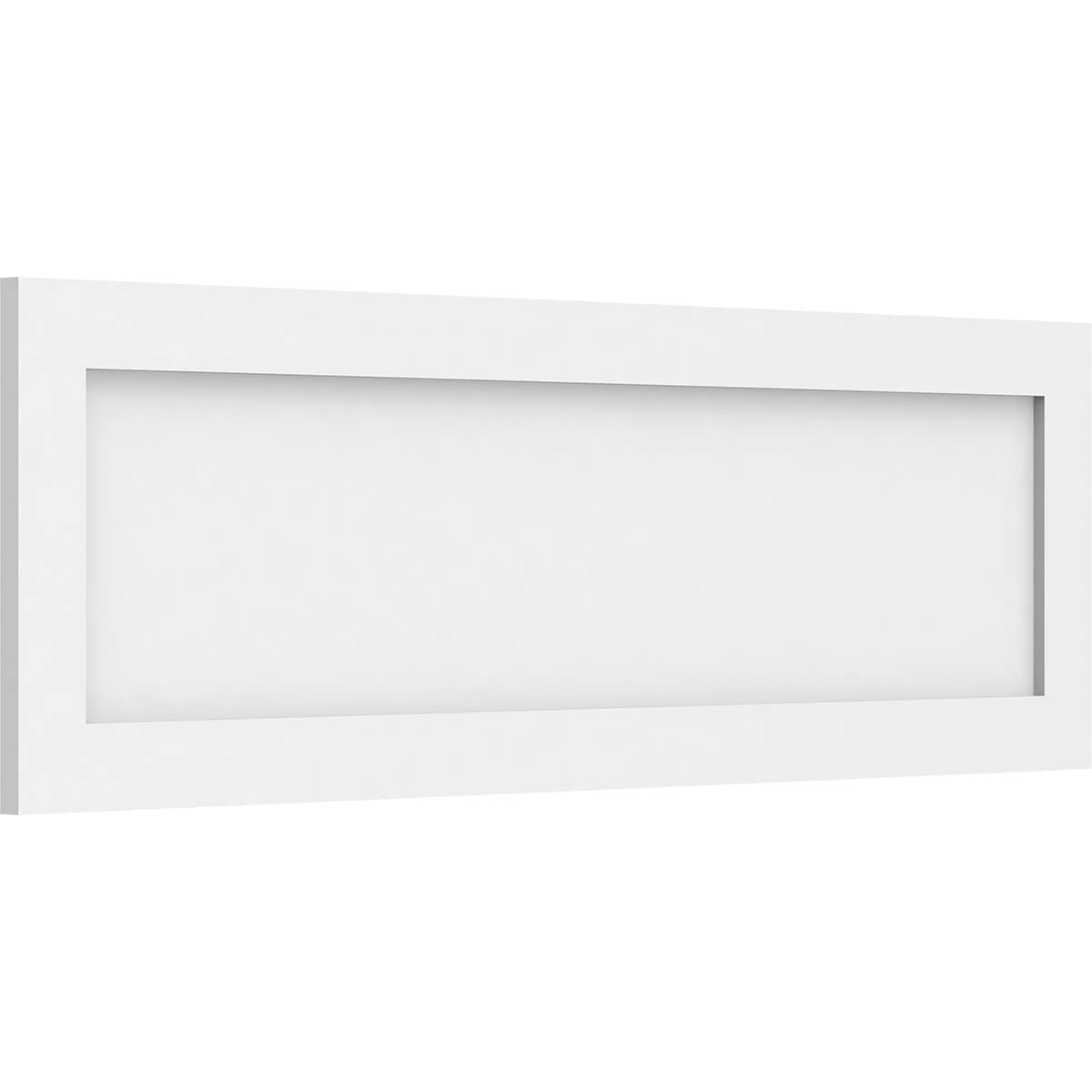 Ekena Millwork WALP38X12X062CNL 38-in x 12-in Smooth Paintable/Stainable White PVC Fretwork Wall Panel (