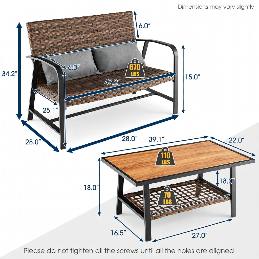 Choco Moon WYC-WQ17605-LS Patio-Conversation-Sets - View #3