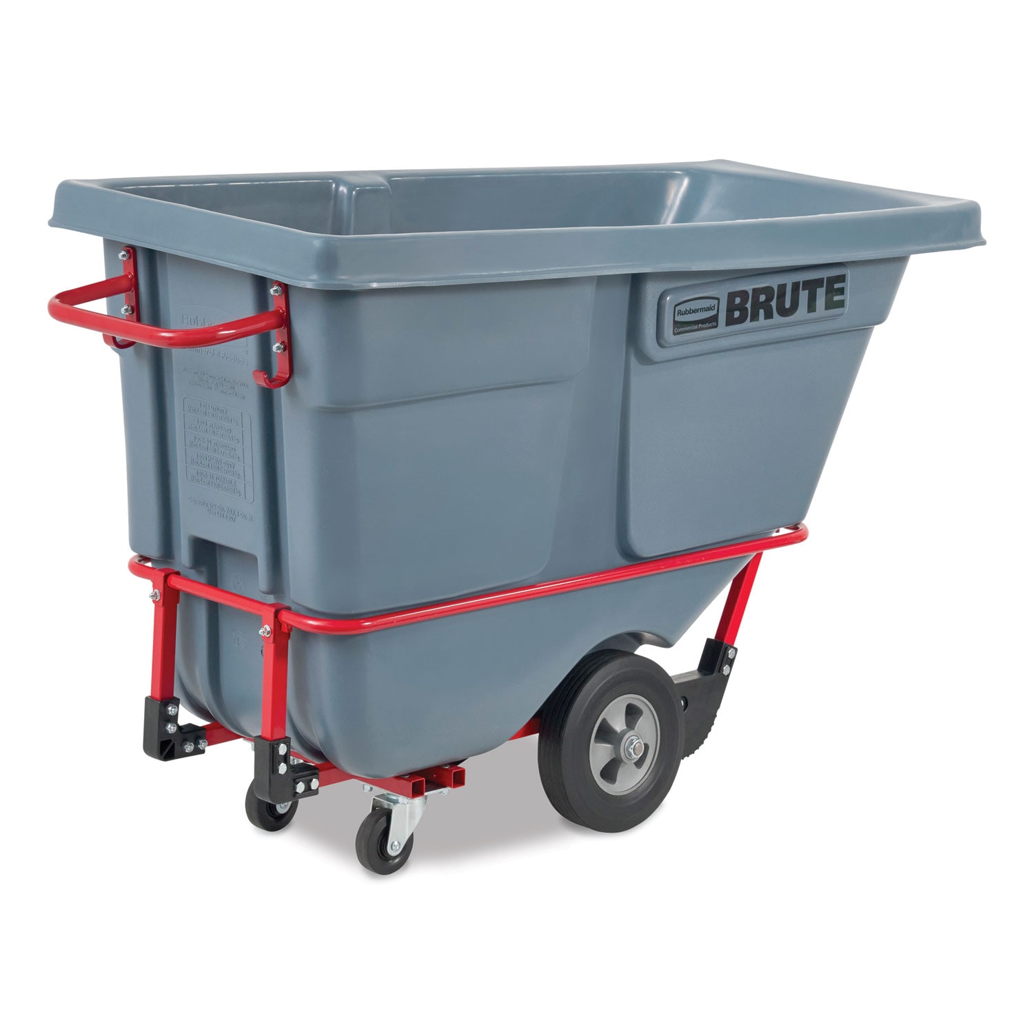 Rubbermaid Commercial Products 0.5 cu yd BRUTE DURATILT Frame Tilt Truck Standard Duty 850 lb Capacity Gray