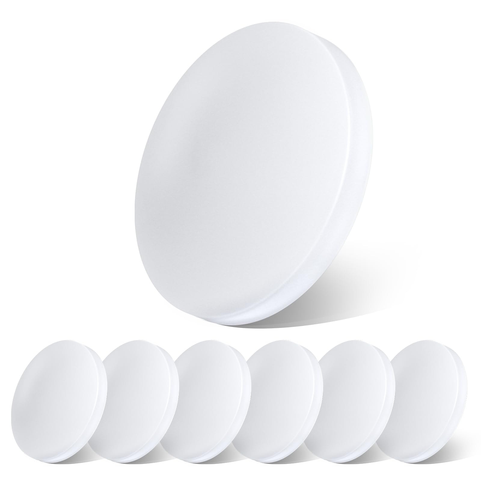 Lukvuzo  12V LED Ceiling Dome Light 6 Pack Low Profile Surface Mount RV Interior Puck Light 7/8 Inch Height 5000K Cool White CRI 90 Dimmable