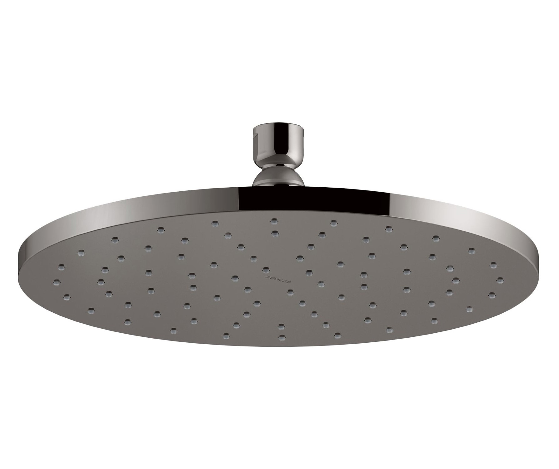 KOHLER K-13689-TT 1.0 -Spray Vibrant Titanium 10.0-in Round Fixed Rain Shower Head 2.5 GPM