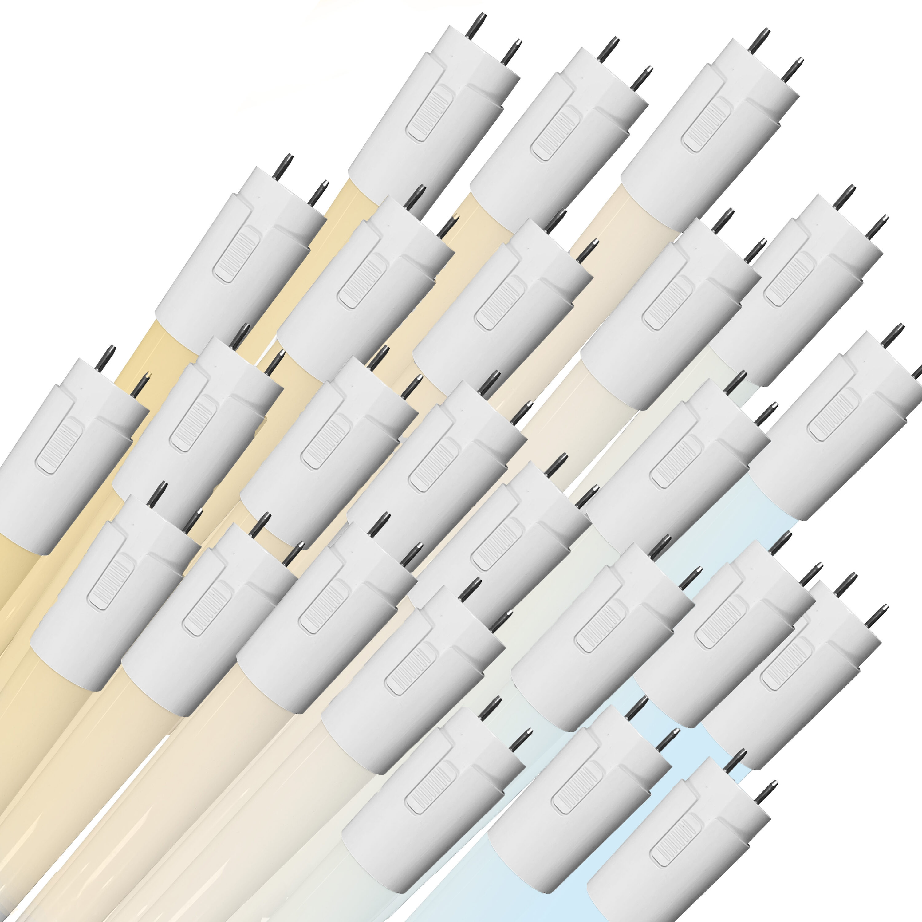 SUNLITE Single tube Switchable white Medium bi-pin base G13 LED Tube Light Bulb 25 -Pack