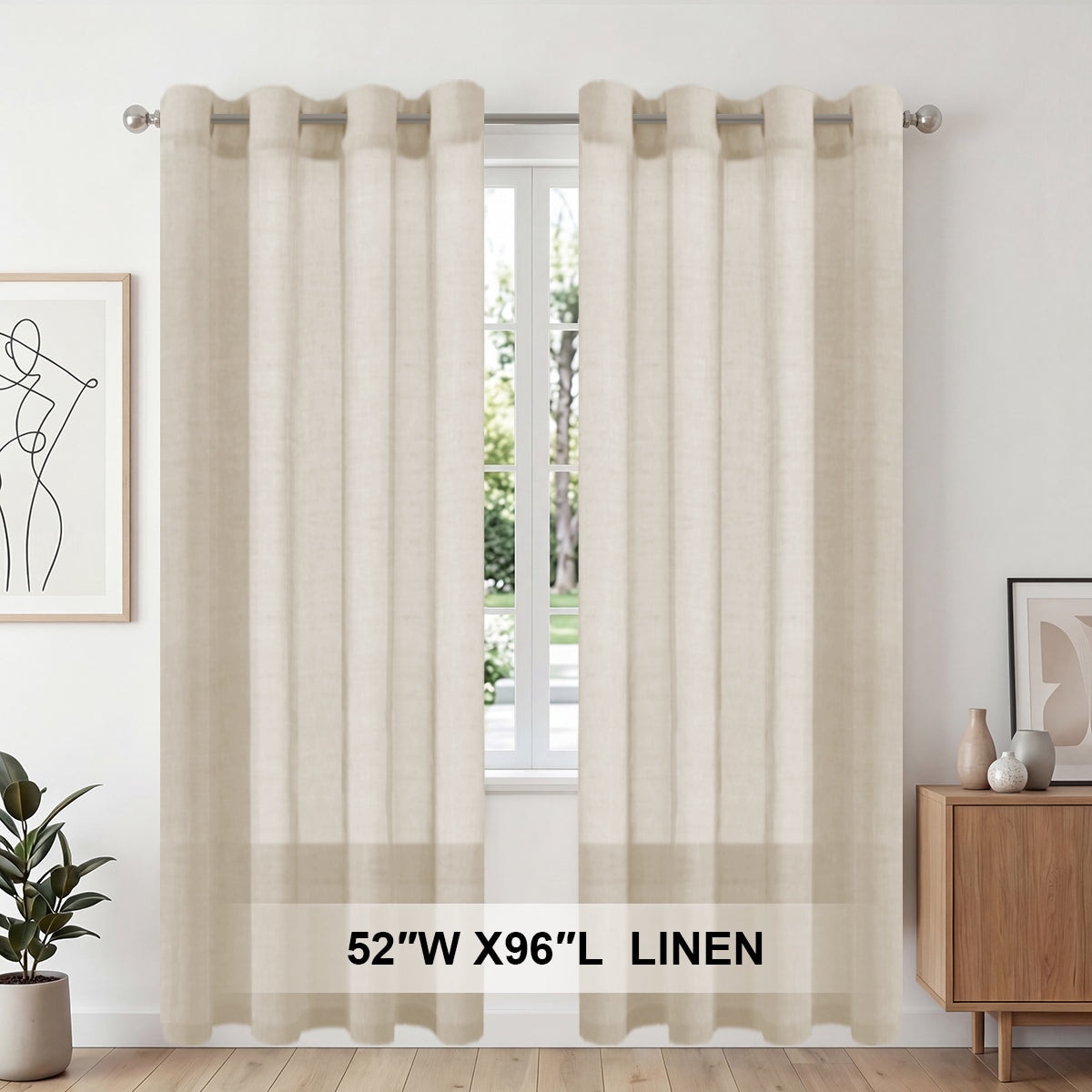 H.Versailtex LINENCS52108LINEN curtains - View #5