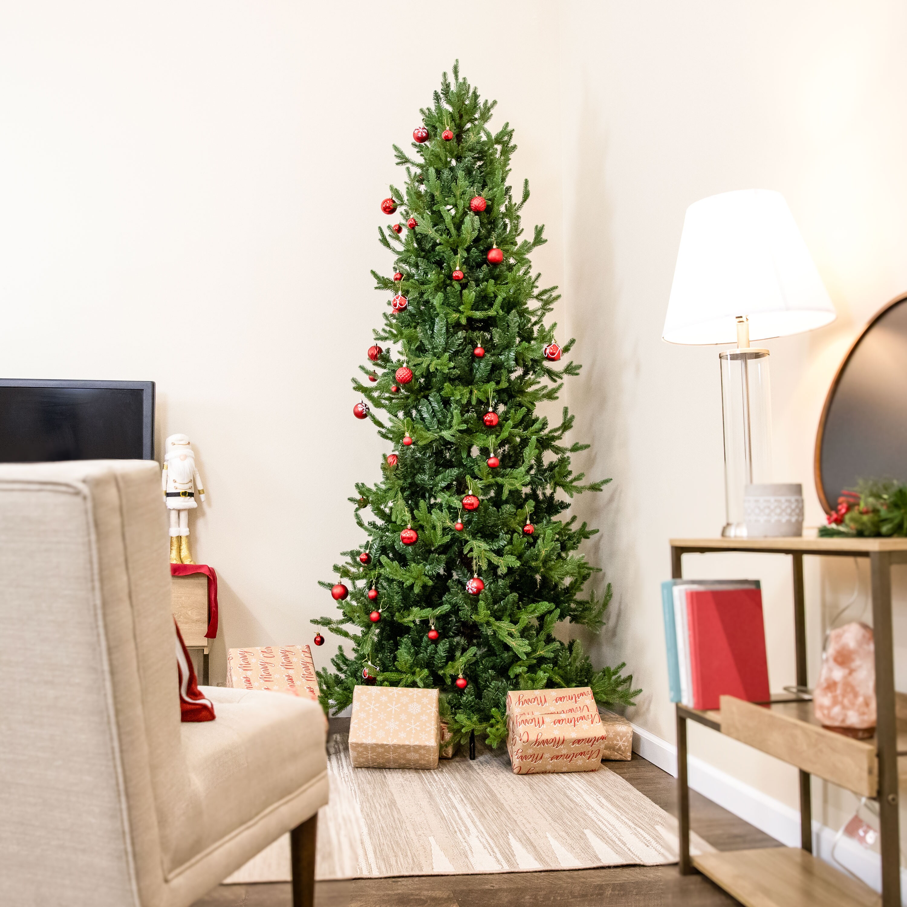 Sunnydaze Decor 8-ft Slim Artificial Christmas Tree LSR-111
