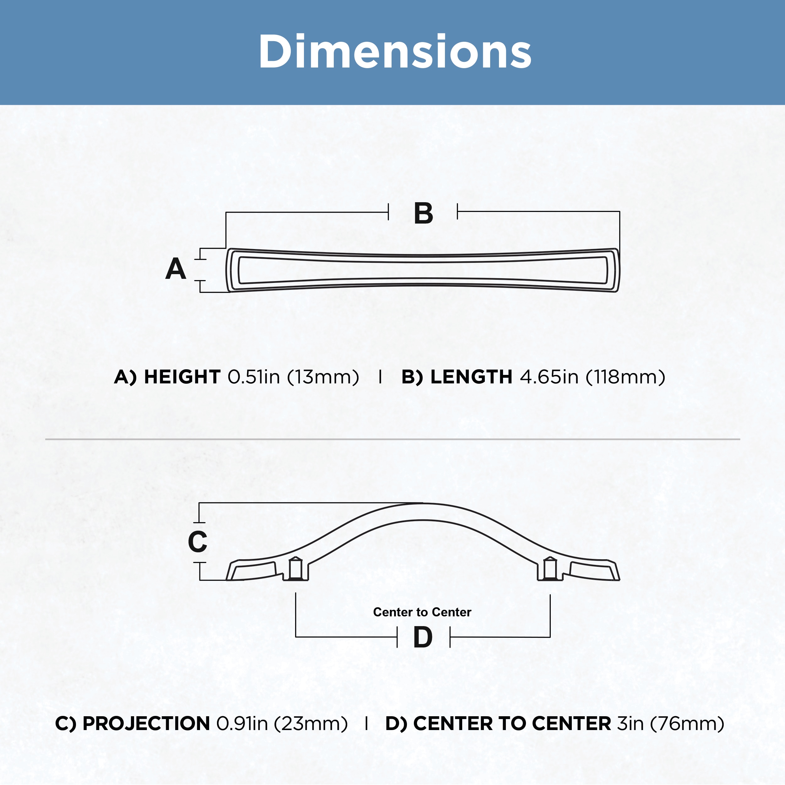 Brainerd Davidson 2-1/2-in Center to Center Champagne Bronze Arch