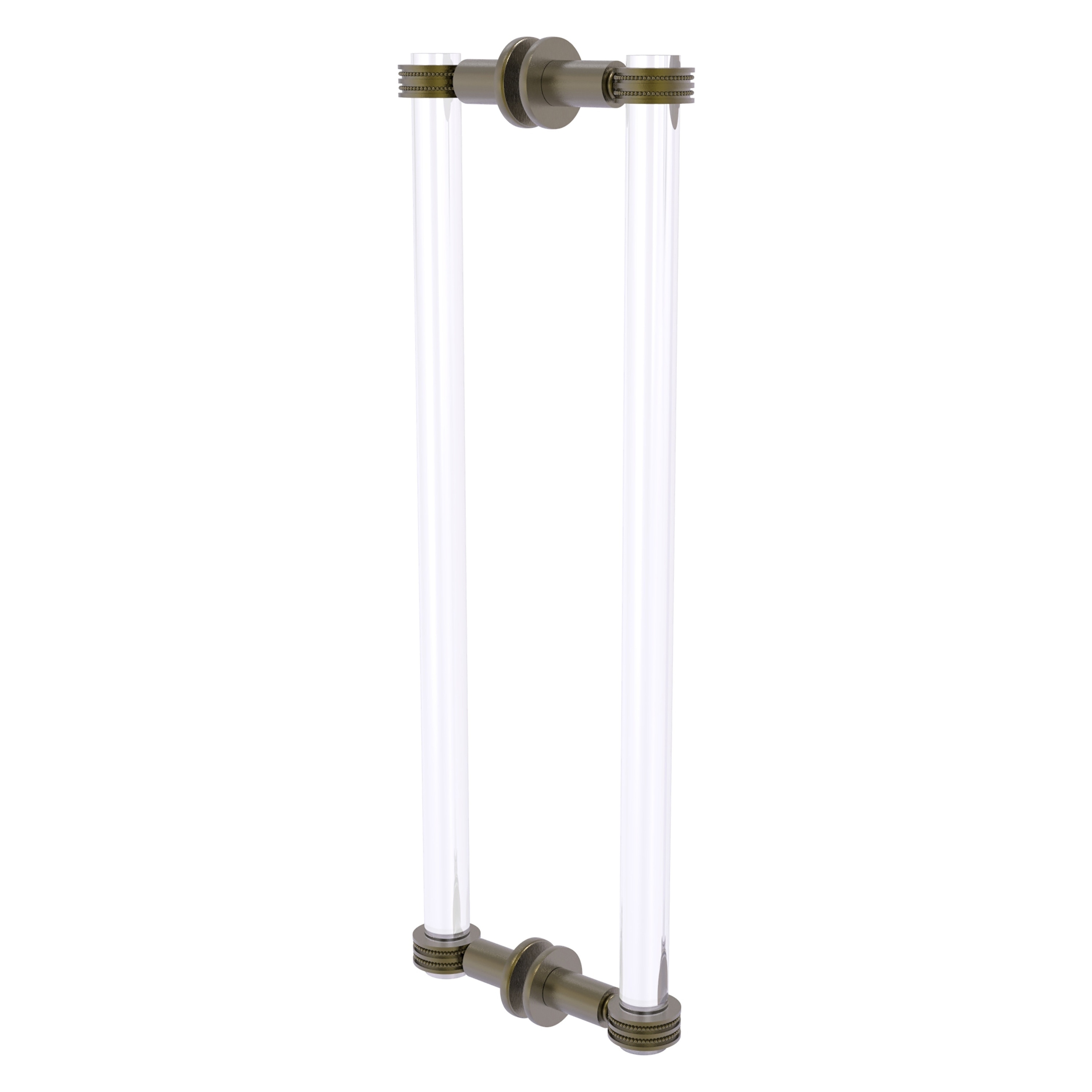 Allied Brass CV-406D-18BB-ABR Antique brass 18-Inches Hinged shower door Handle