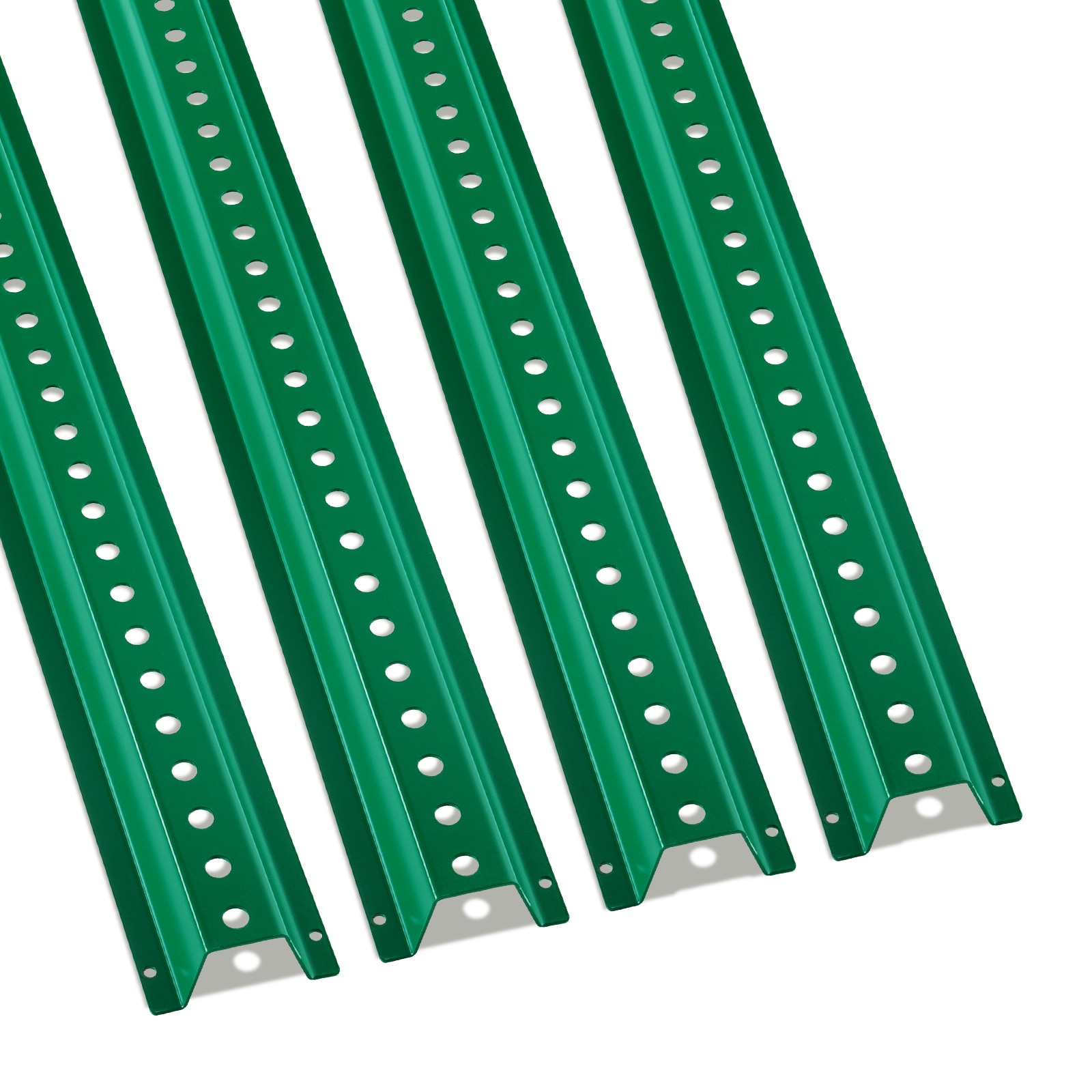 VEVOR SCLBGGDLBGZT05681V0 8FT U-Channel Sign Post  4Pack Green Heavy Duty Steel Fixed Fence Post  Steel Fence U-Channel Sign for Garden  Courtyard  Farm or Traffic Intersection